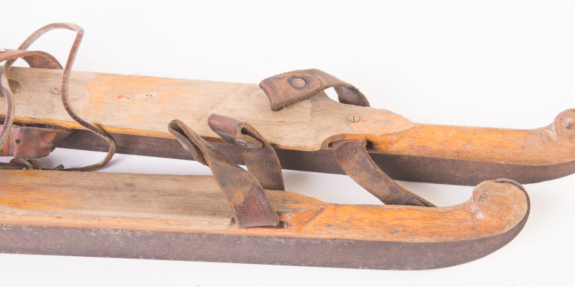 Antique Wooden Ice Skates