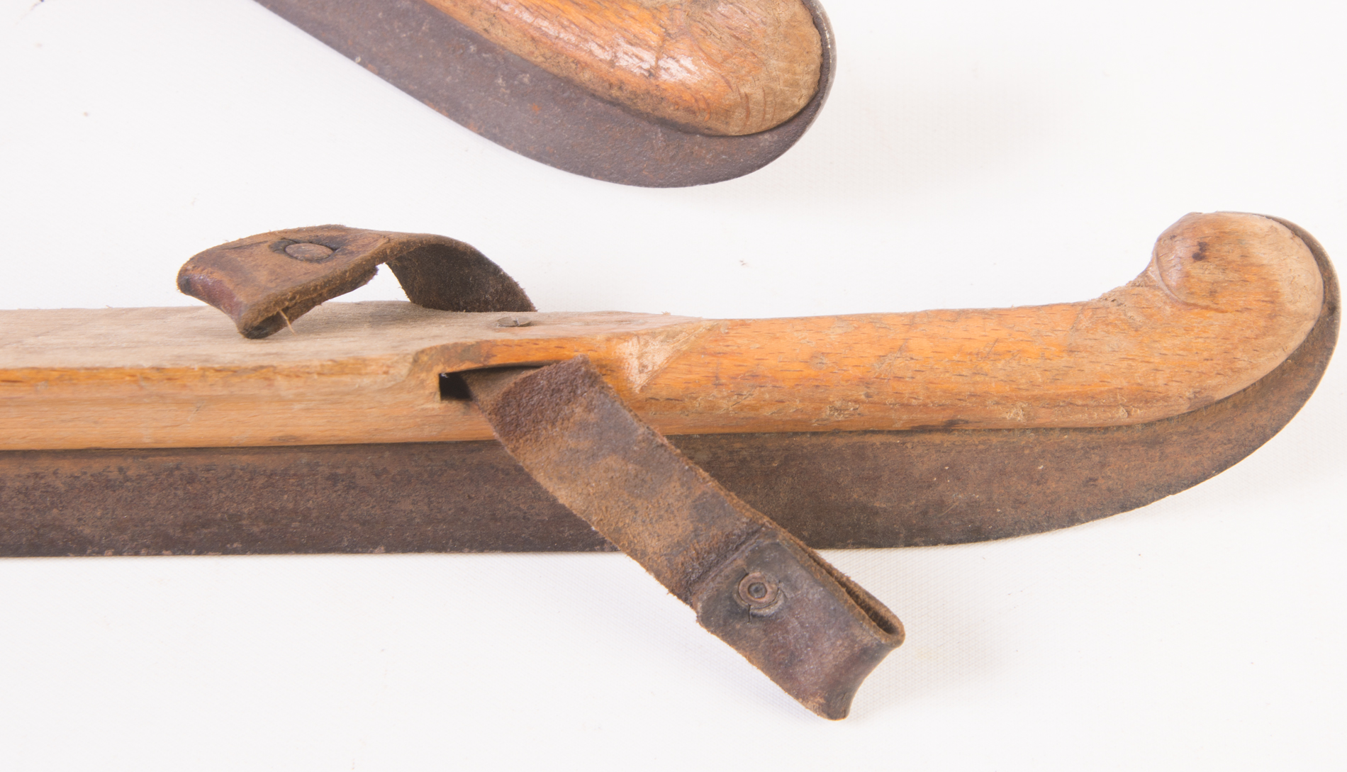 Antique Wooden Ice Skates