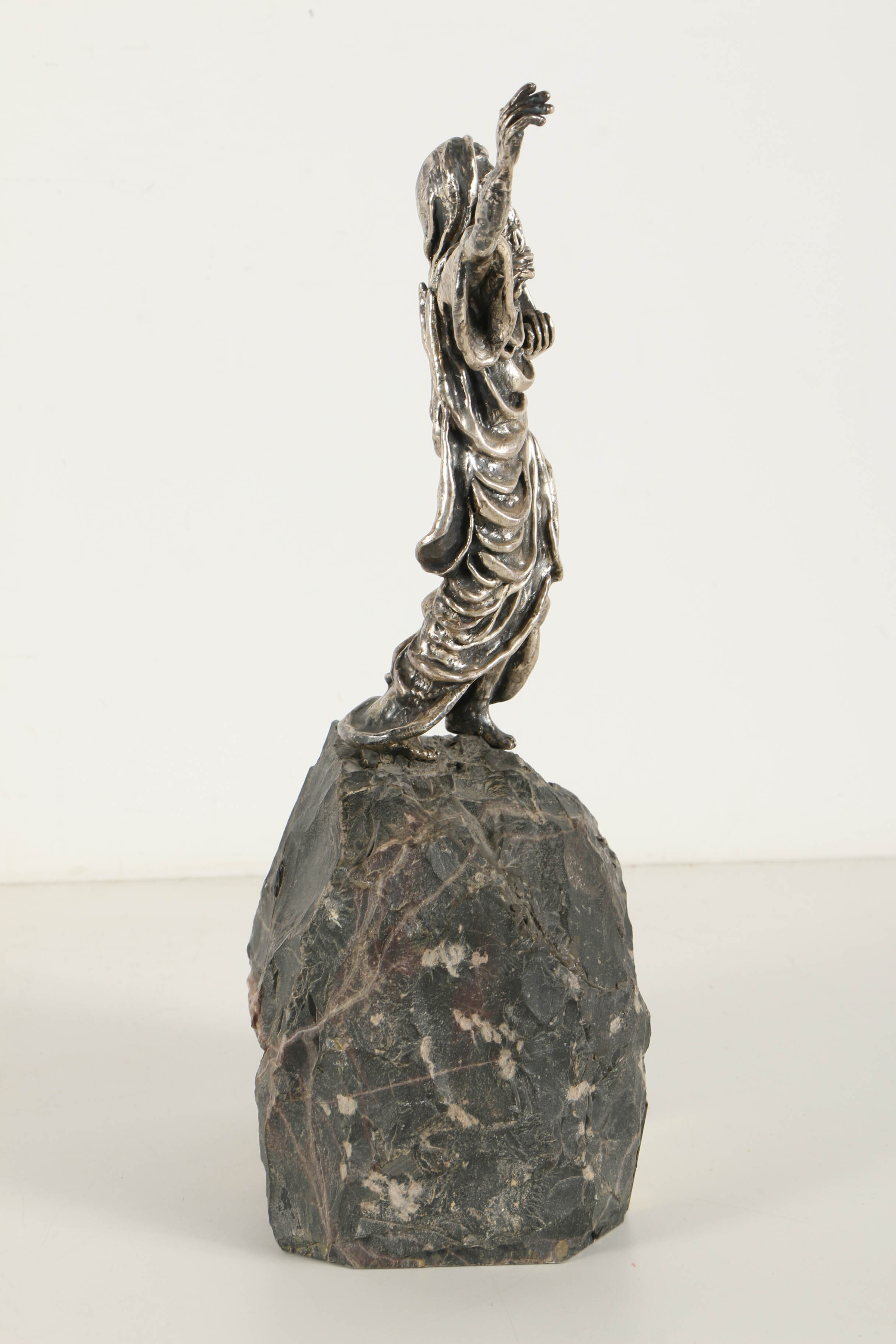 Yaacov Heller Limited Edition Sterling Silver Statue of Moses on a Marble Base
