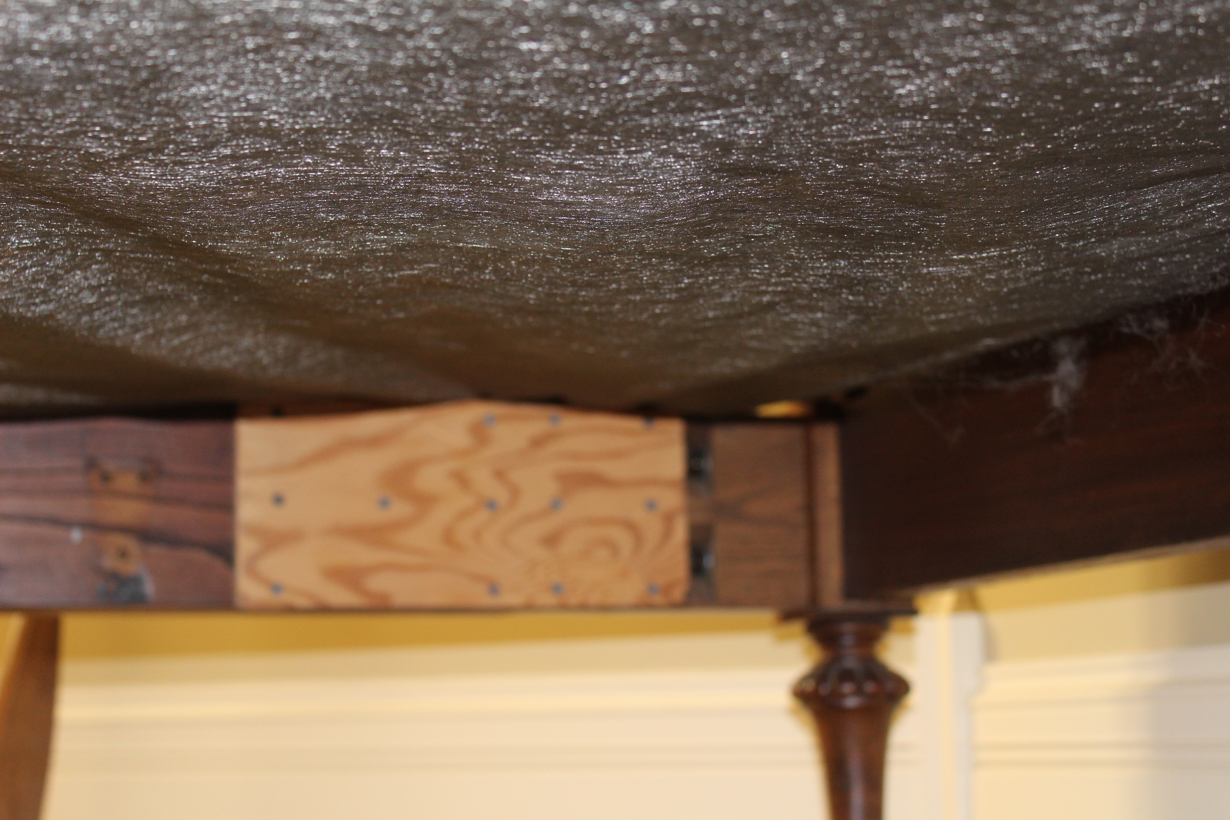 Antique French Louis XVI-Style Bed Frame With Queen-Size Mattress Set