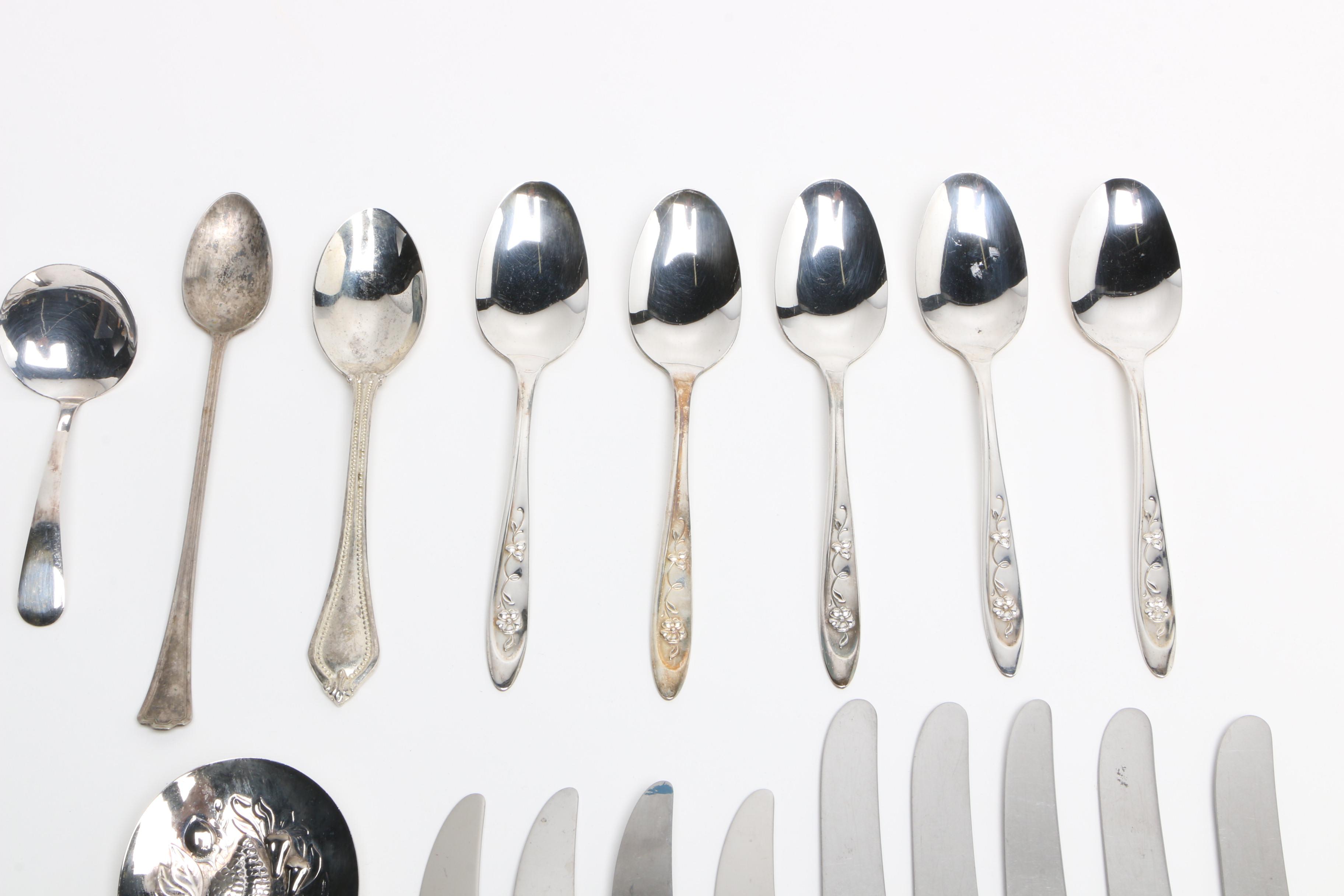 Silver Plate Flatware Featuring International Silver Co.