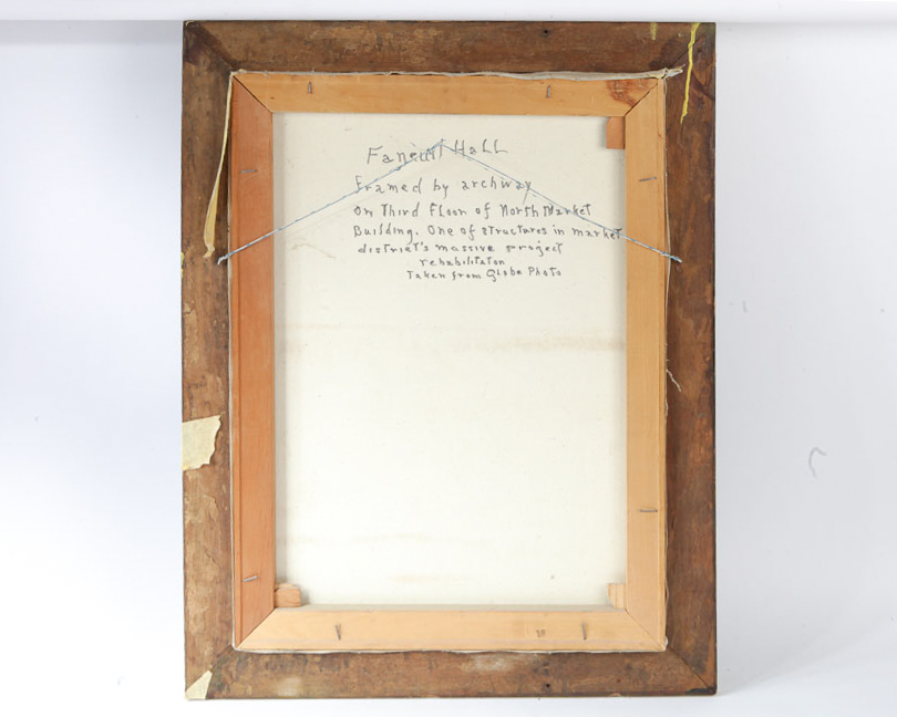 Ray Safford Oil Painting on Canvas of Faneuil Hall