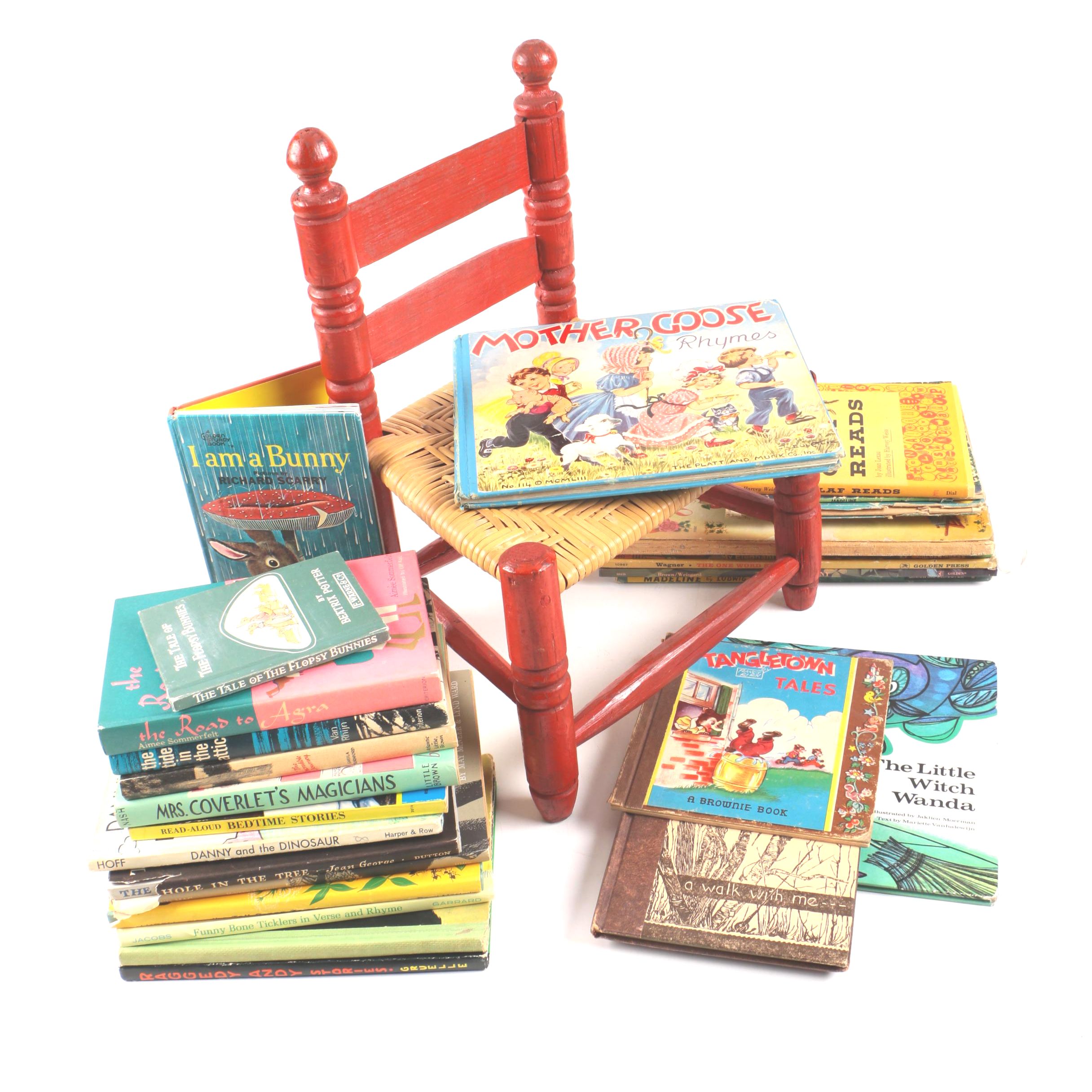 Children's Chair and Books