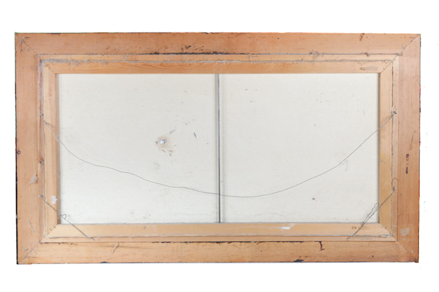 E.F.C. Oil Painting of a Mountain Landscape