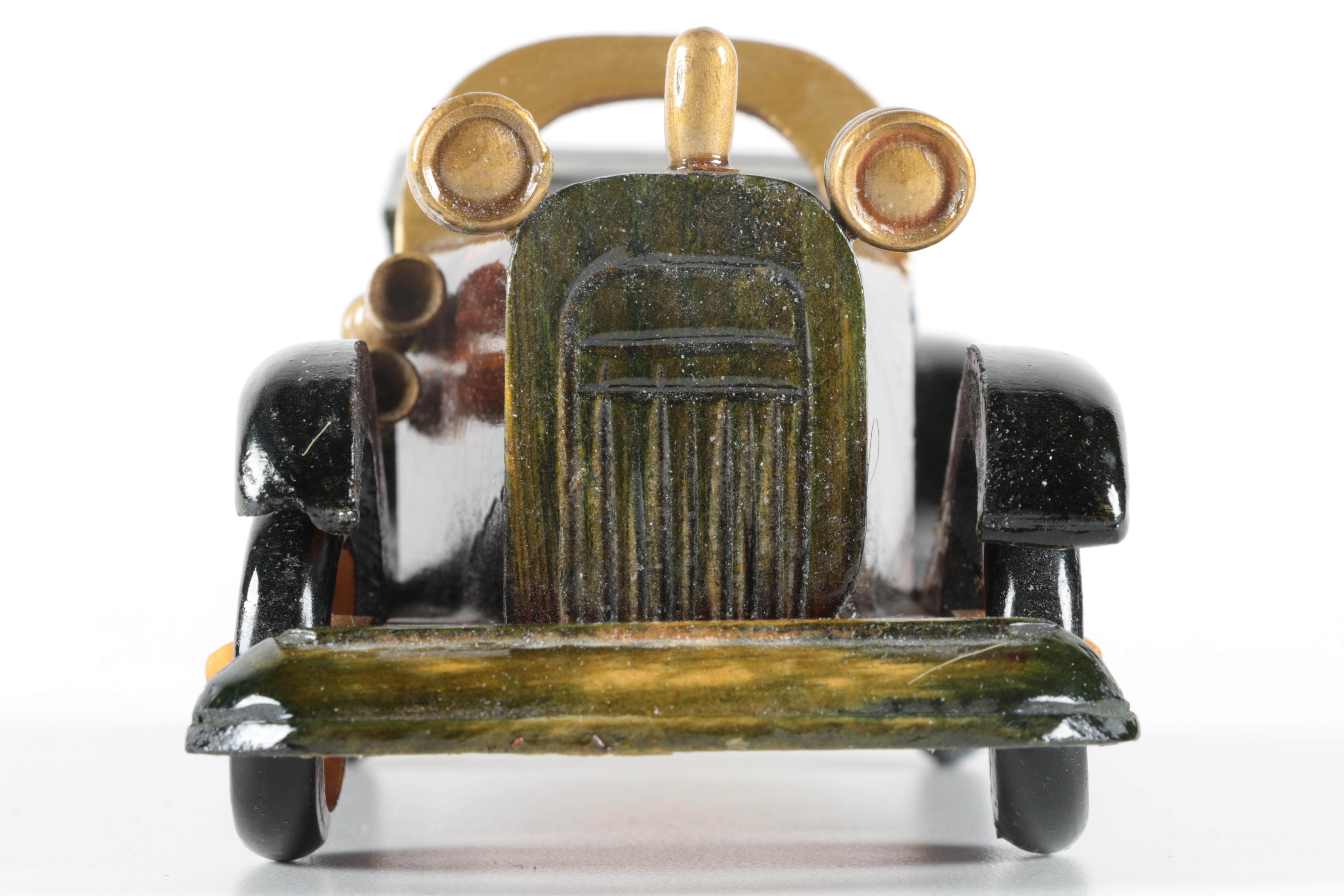 Painted Wood Model Car