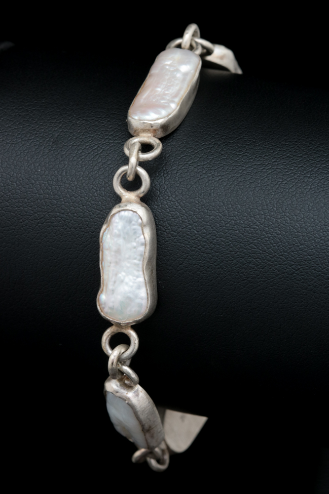 Sterling Silver and Freshwater Pearl Bracelet
