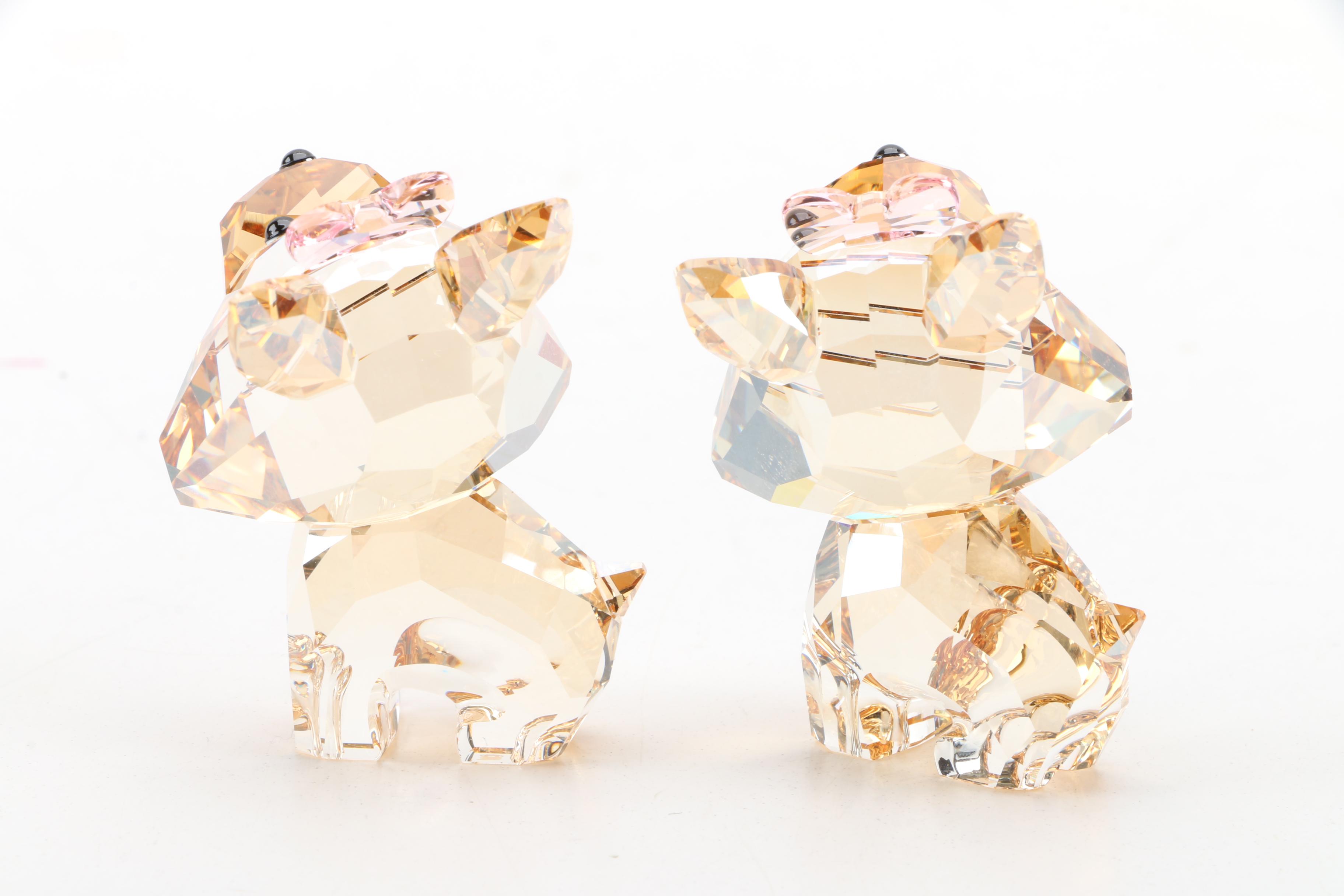 Swarovski Crystal "Dixie" Yorkshire Terrier Figurines