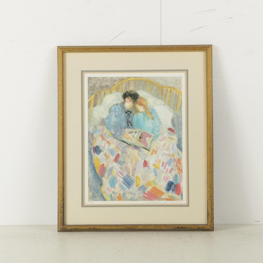 Barbara A. Wood Limited Edition Reproduction Print on Paper "The Comforter"