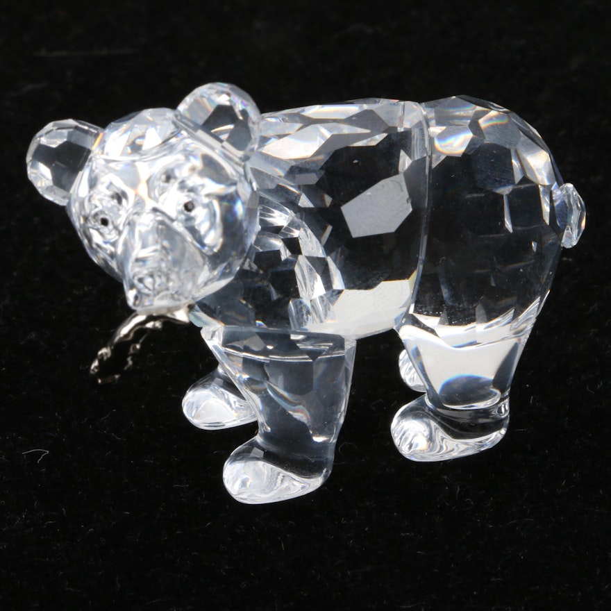 Swarovski Crystal Grizzly Bear Figurine