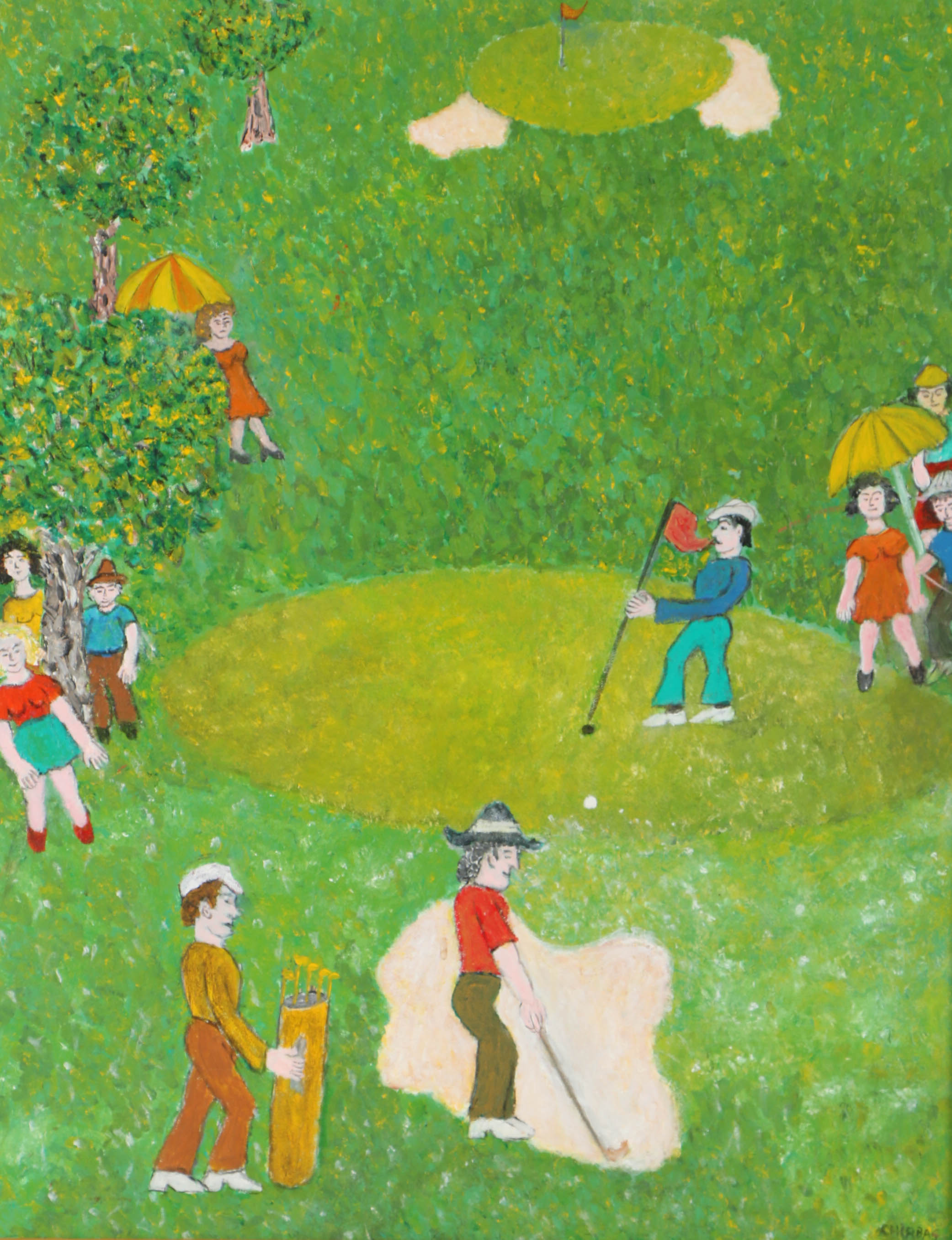 Chirbas Folk Art Acrylic Painting