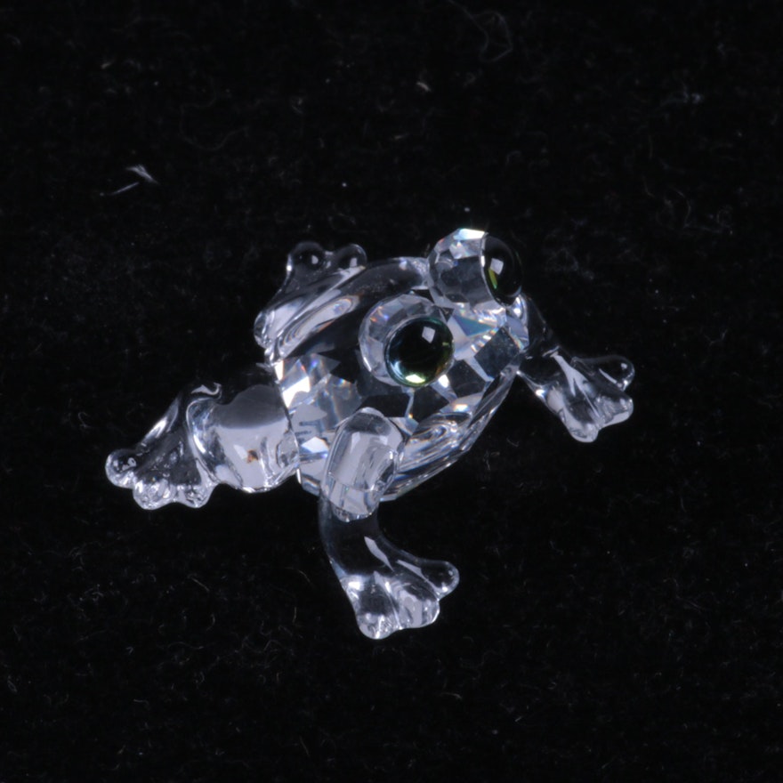 Swarovski Crystal Frog and Mouse Figurines