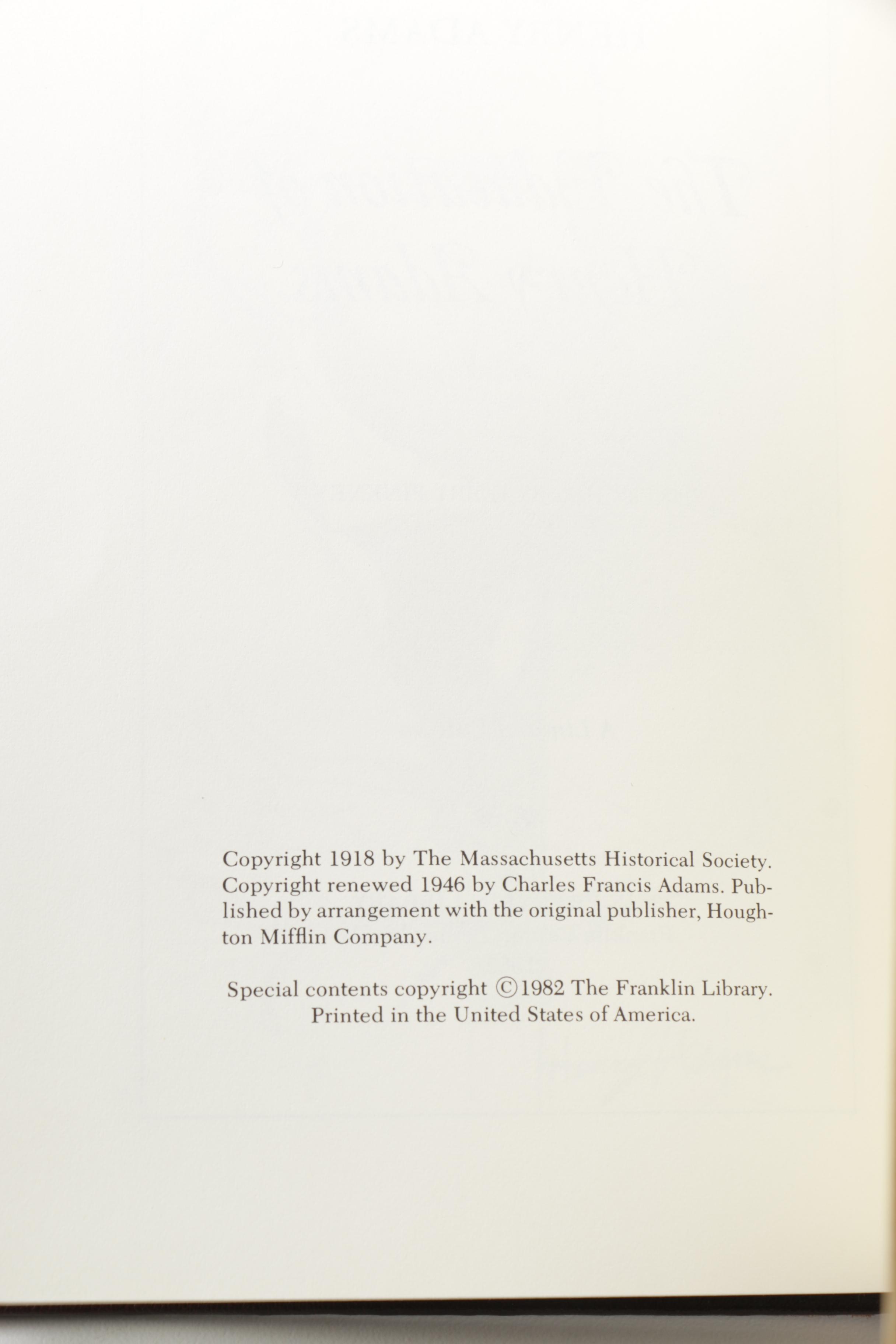 Franklin Library "100 Greatest Books of All Time" American Political Writings