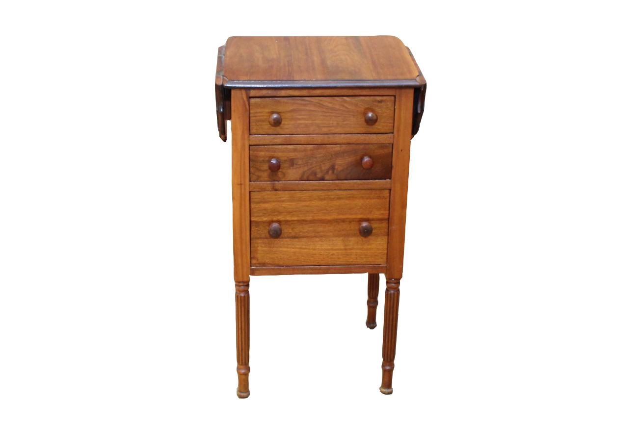 Small Antique Oak Sewing Cabinet