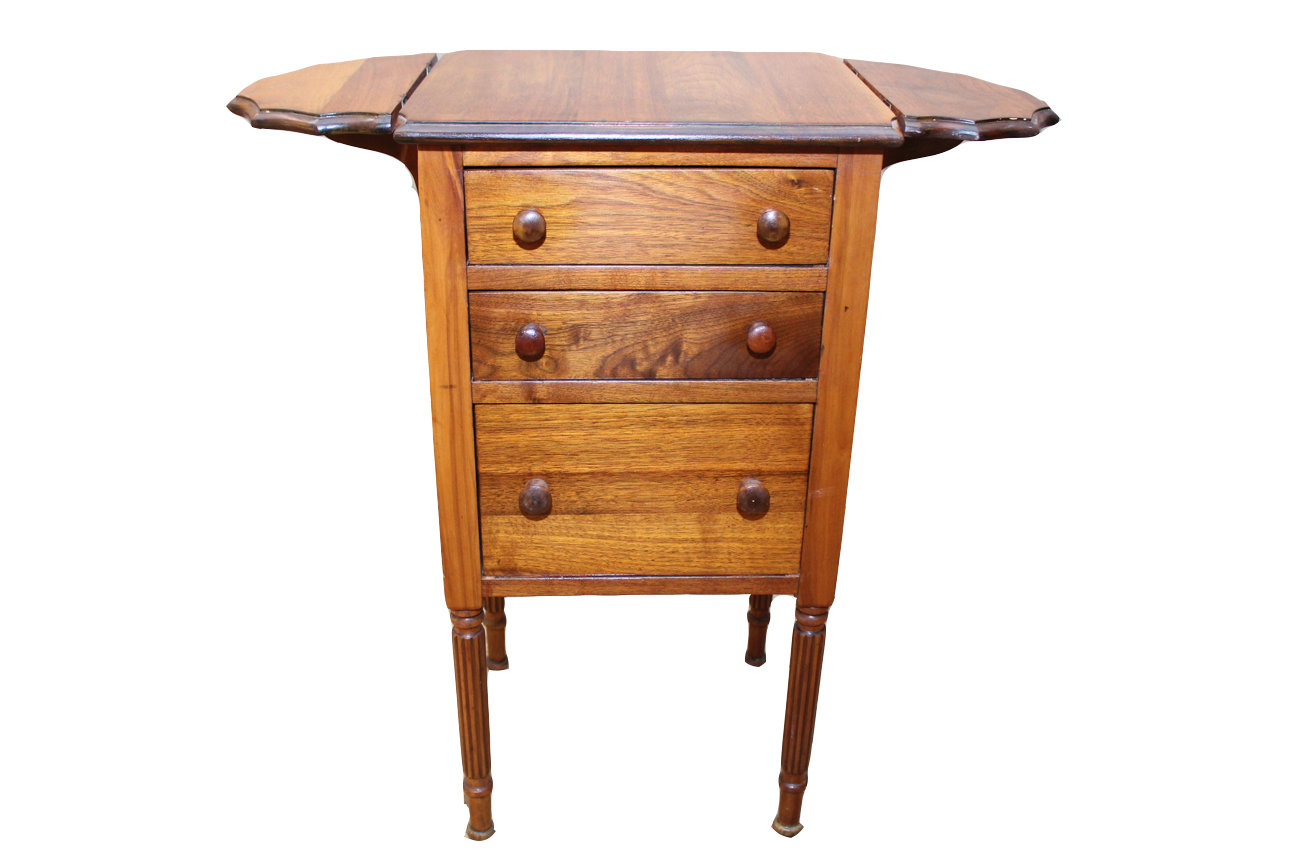 Small Antique Oak Sewing Cabinet