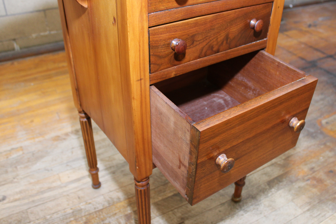 Small Antique Oak Sewing Cabinet