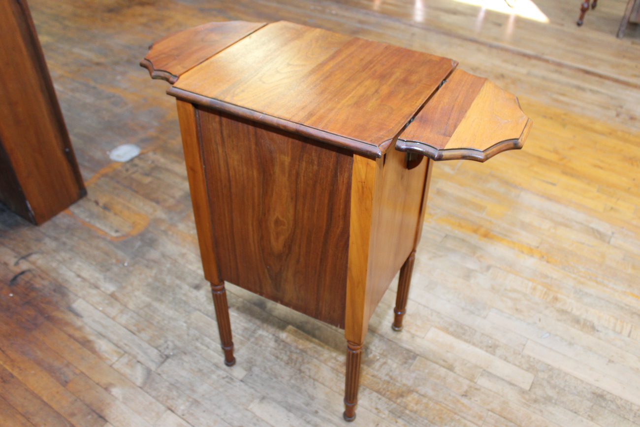 Small Antique Oak Sewing Cabinet