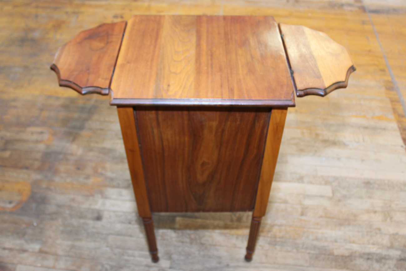Small Antique Oak Sewing Cabinet