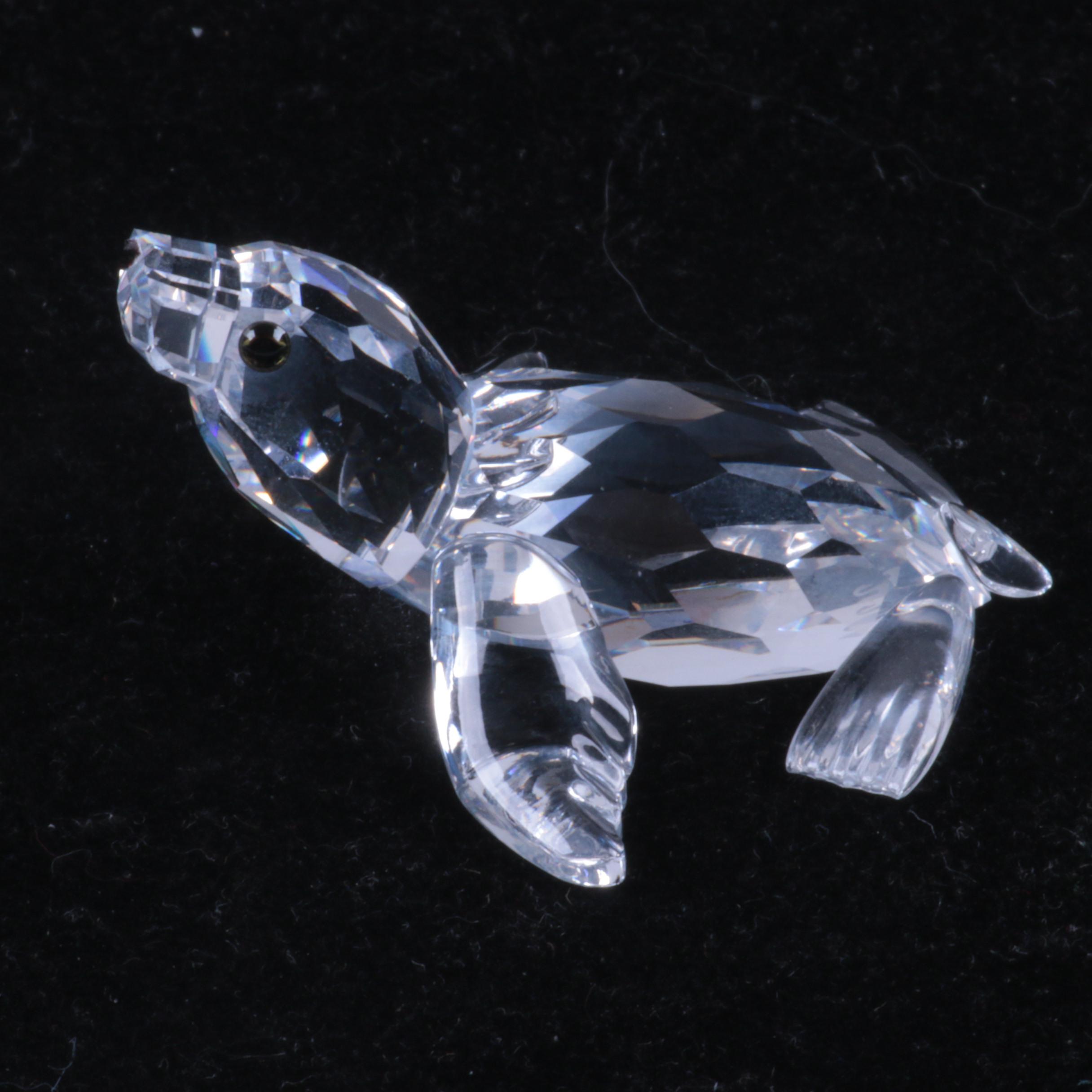 Swarovski Crystal Seal Figurine