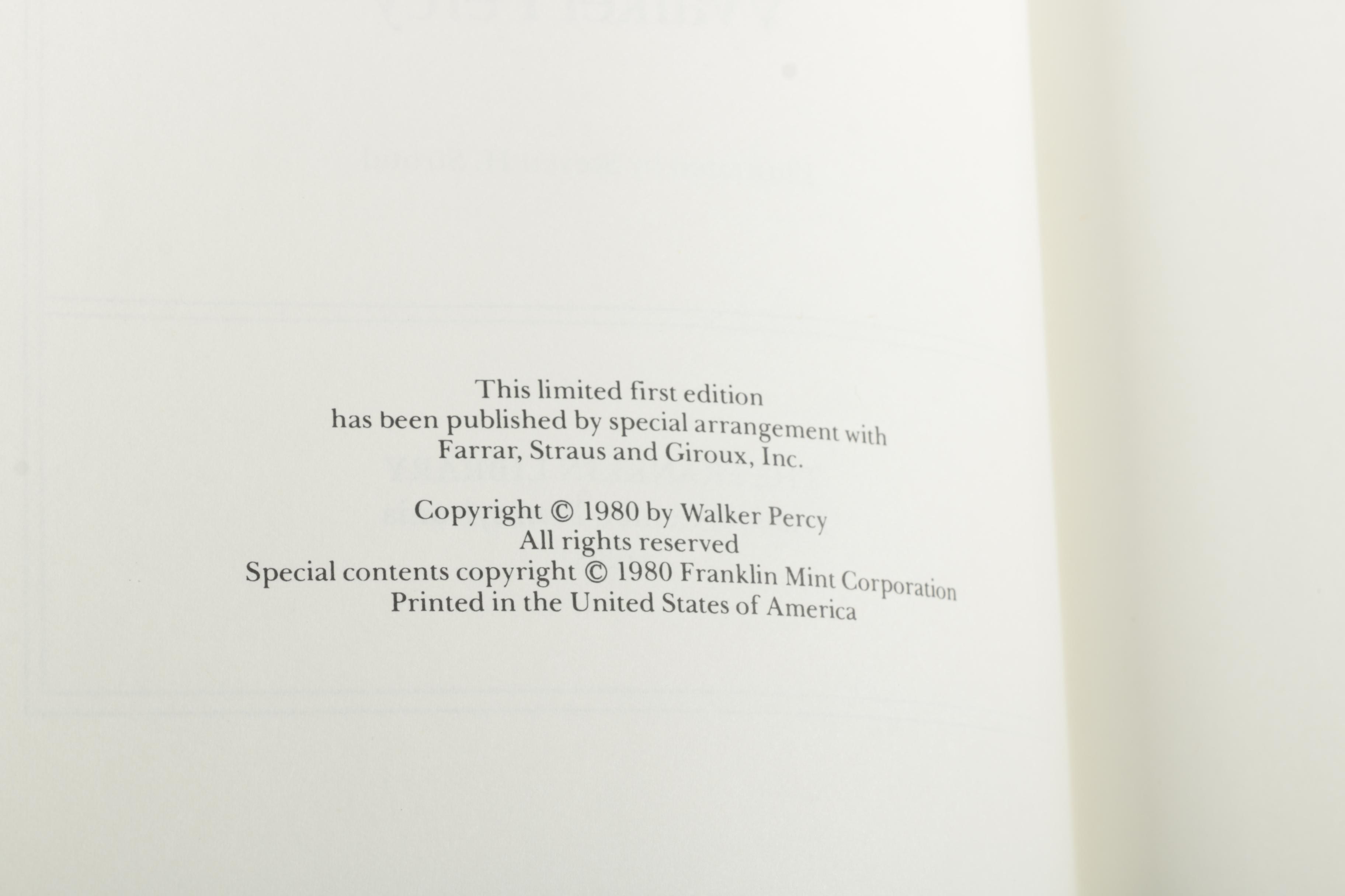 Franklin Library First Edition Society Novels