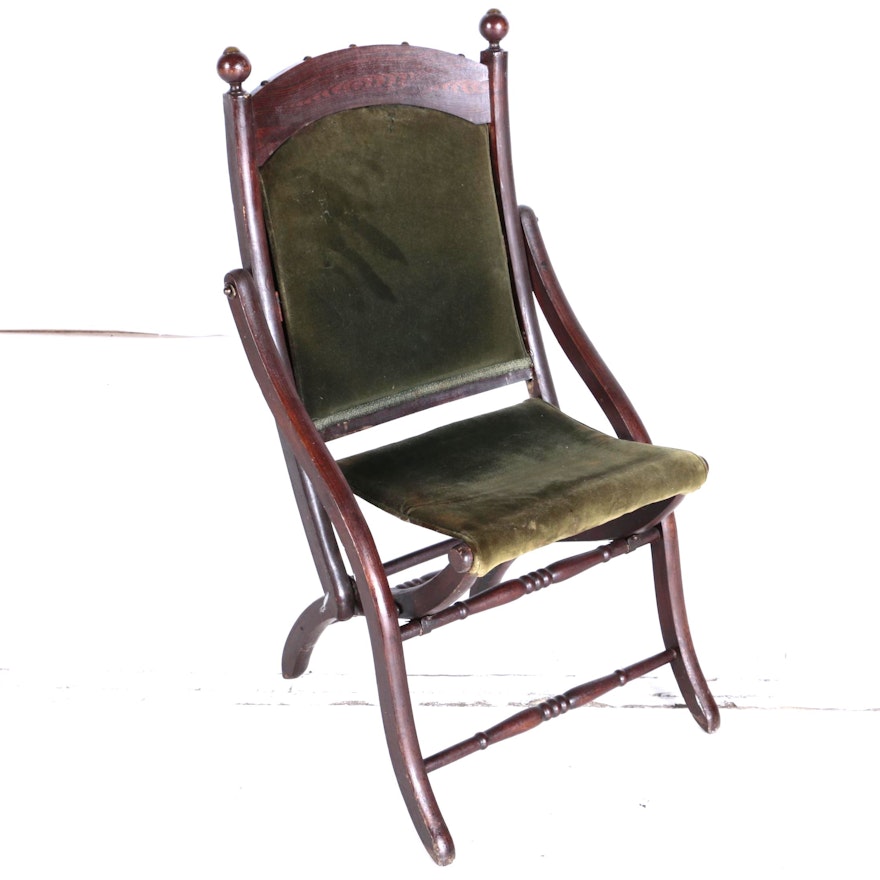 Vintage Victorian Style Folding Chair