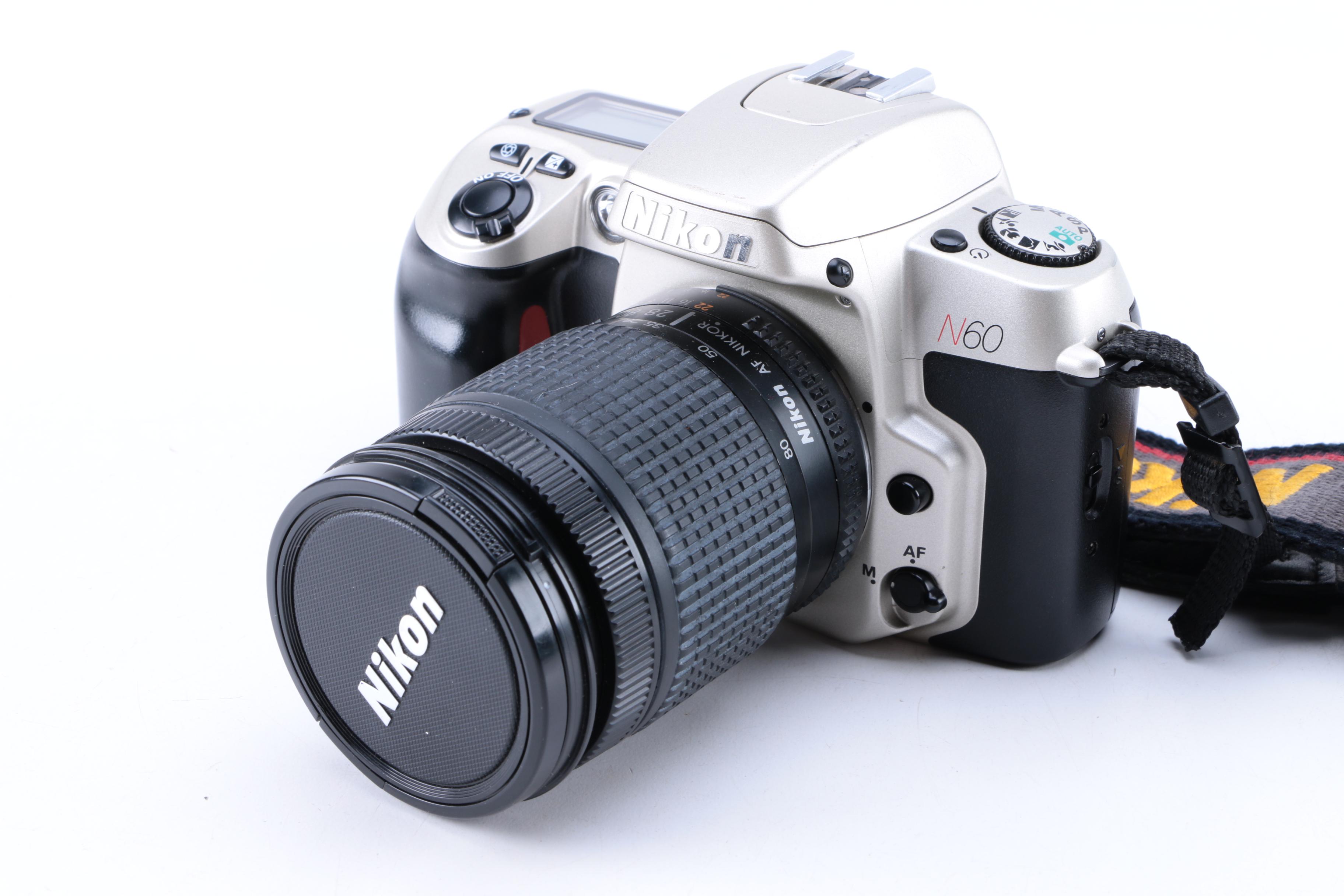 Nikon N60 35mm Film SLR Camera with Lens