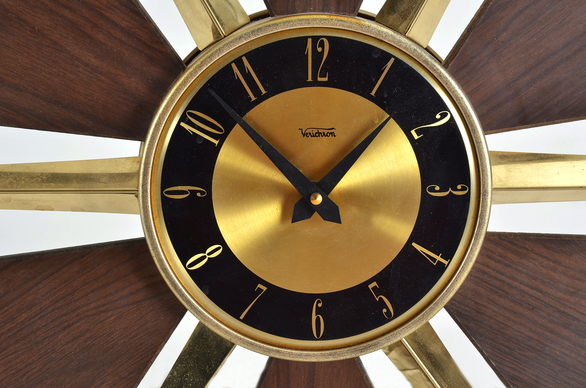 Mid Century Modern Sunburst Wall Clock