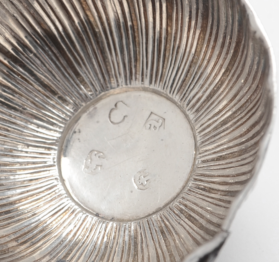 Pair of 18th and 20th Century Sterling Silver Jockey Cap Tea Caddy Spoons