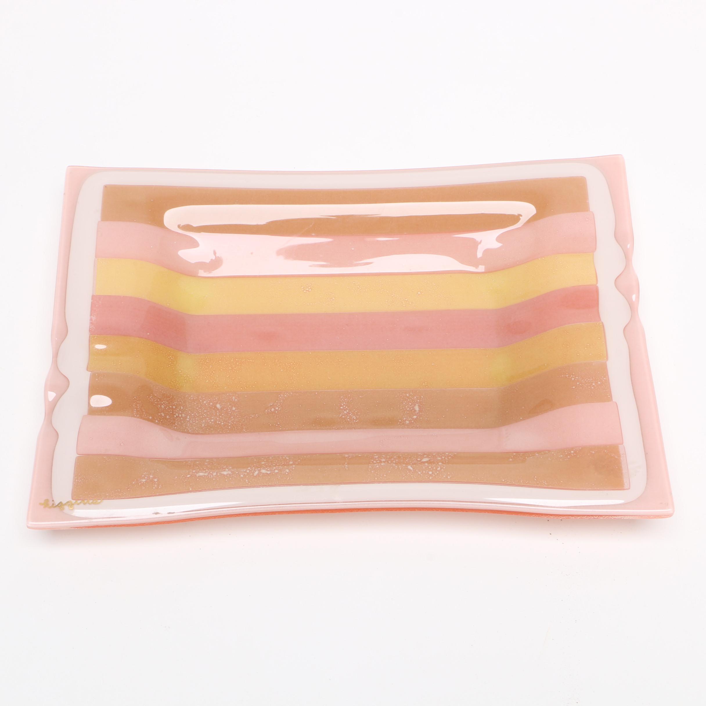 Higgins Mid Century Modern Art Glass Ash Receiver