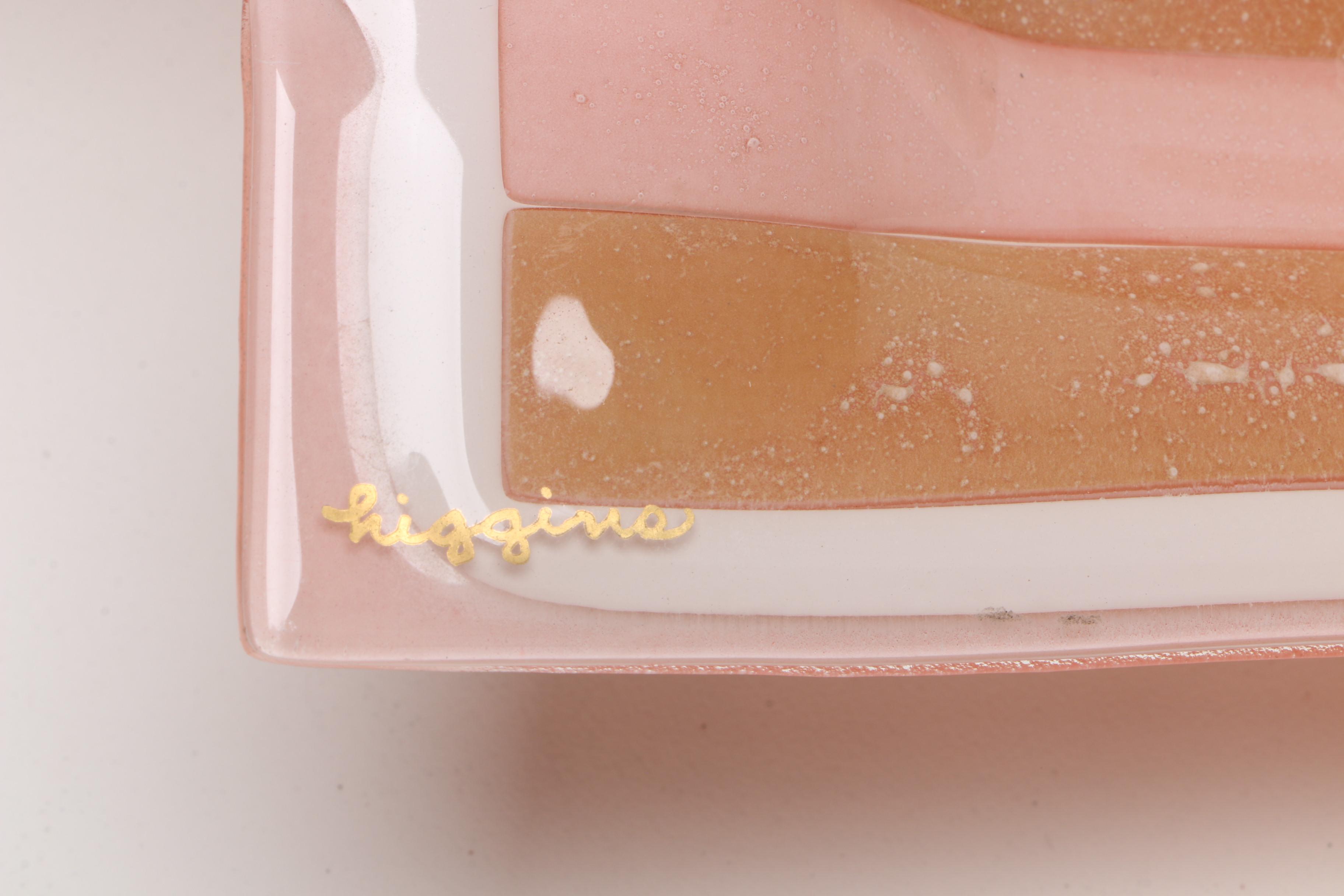 Higgins Mid Century Modern Art Glass Ash Receiver