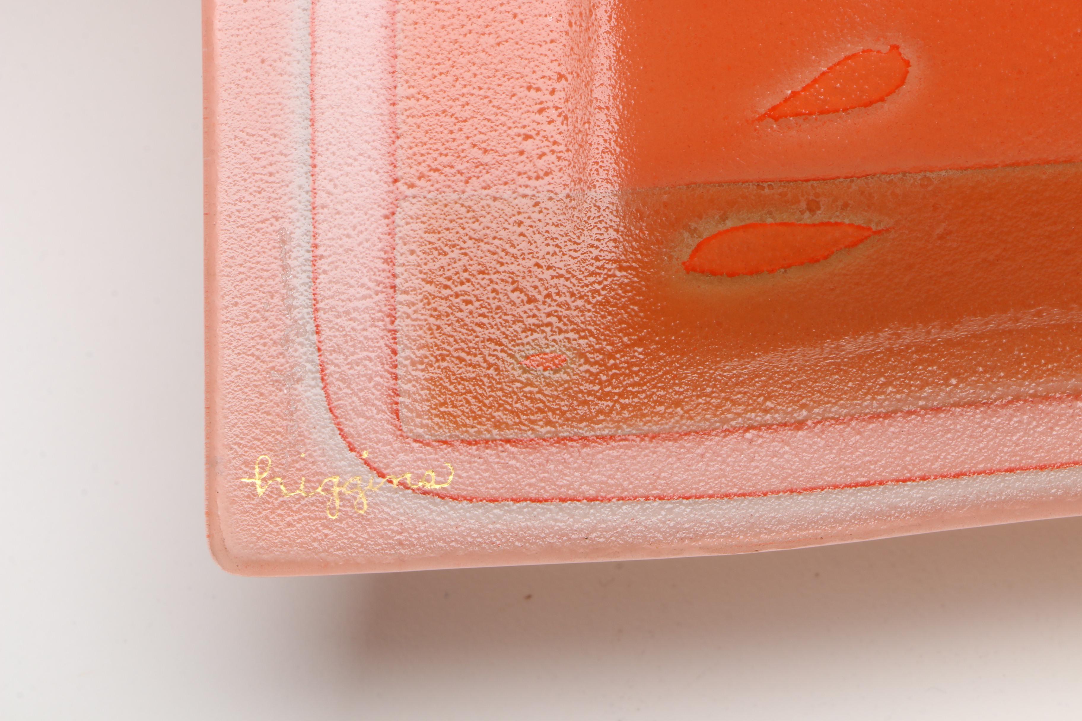 Higgins Mid Century Modern Art Glass Ash Receiver