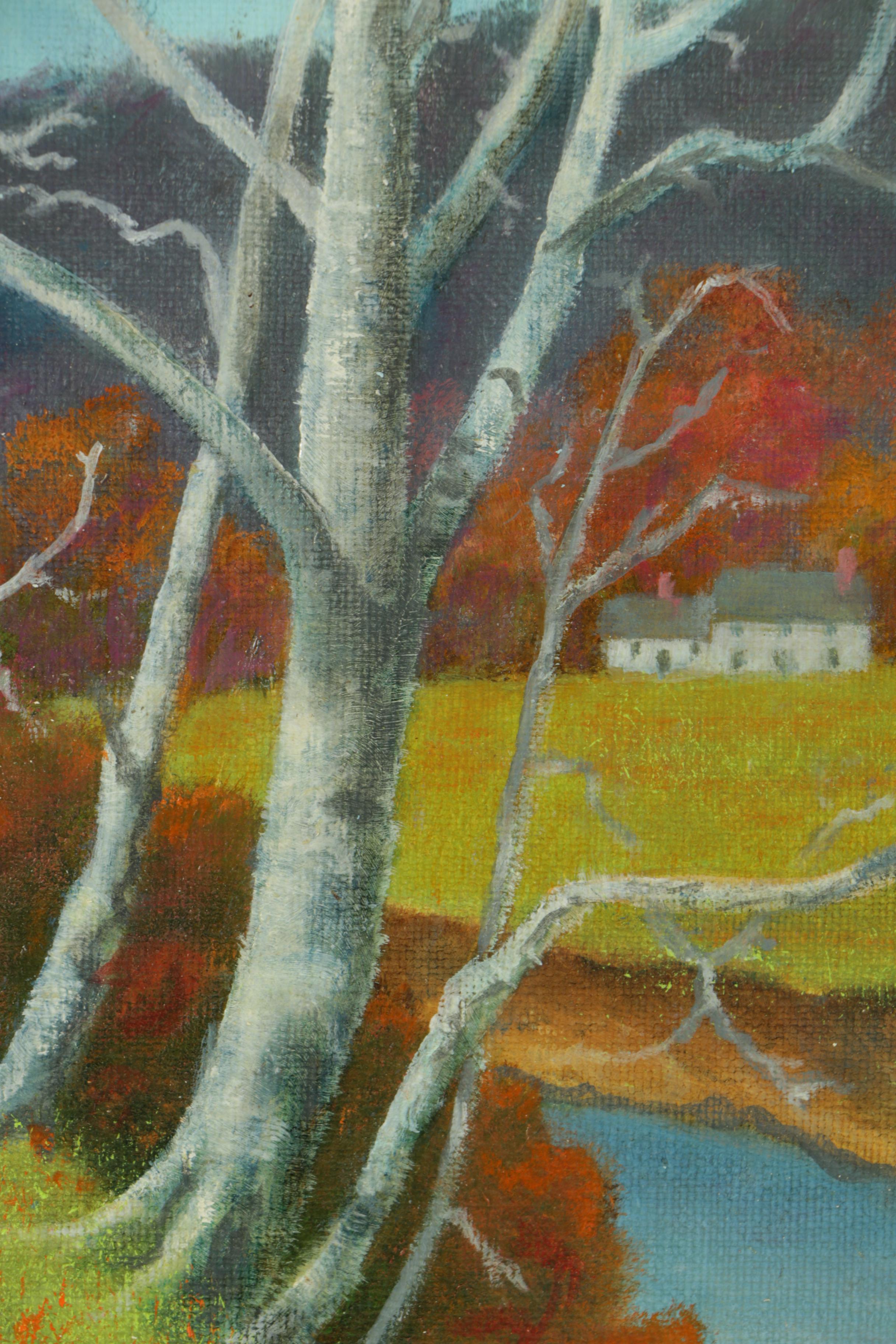 Rose Marie Sandweg Oil Painting on Wood "The Hagel Creek"