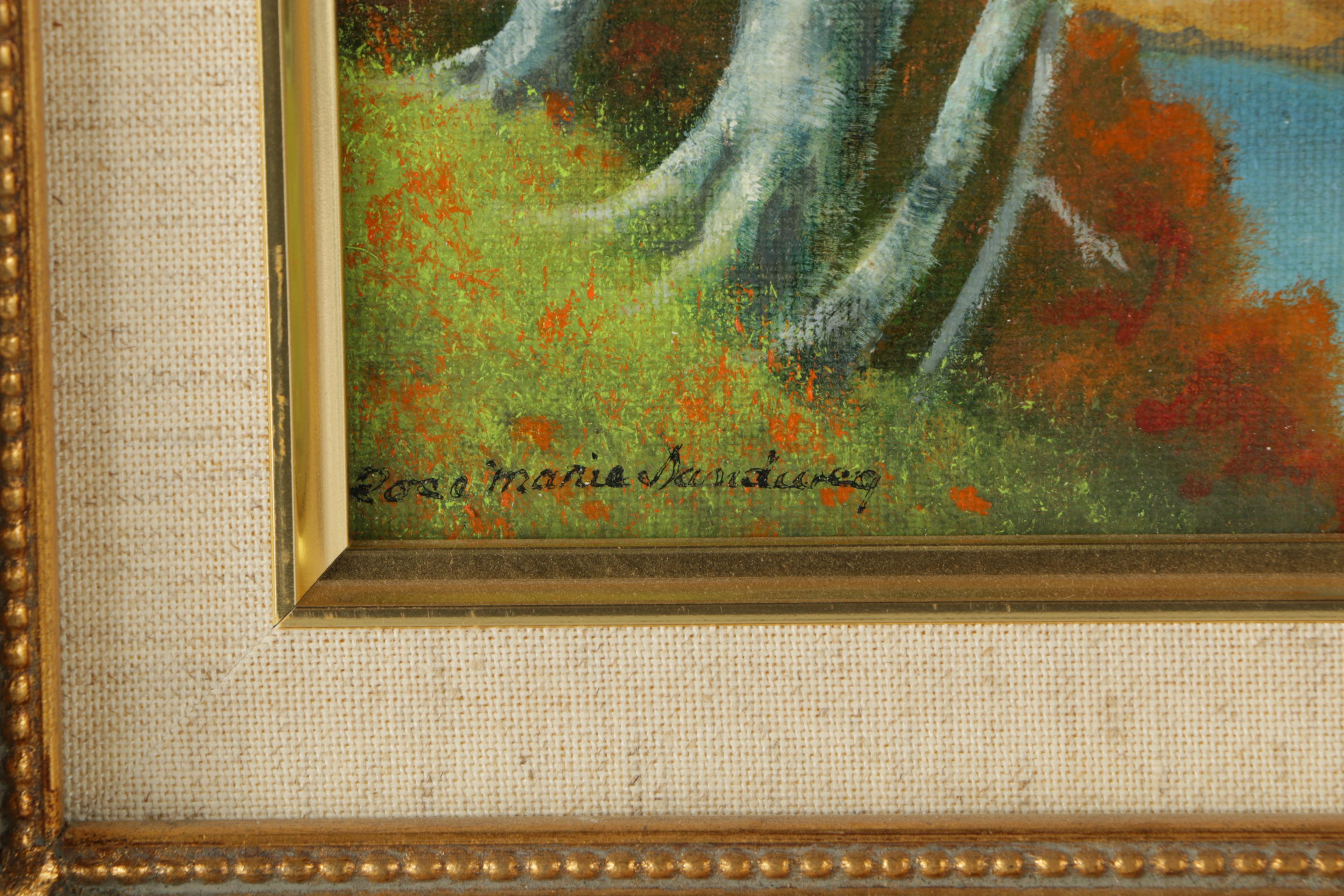 Rose Marie Sandweg Oil Painting on Wood "The Hagel Creek"