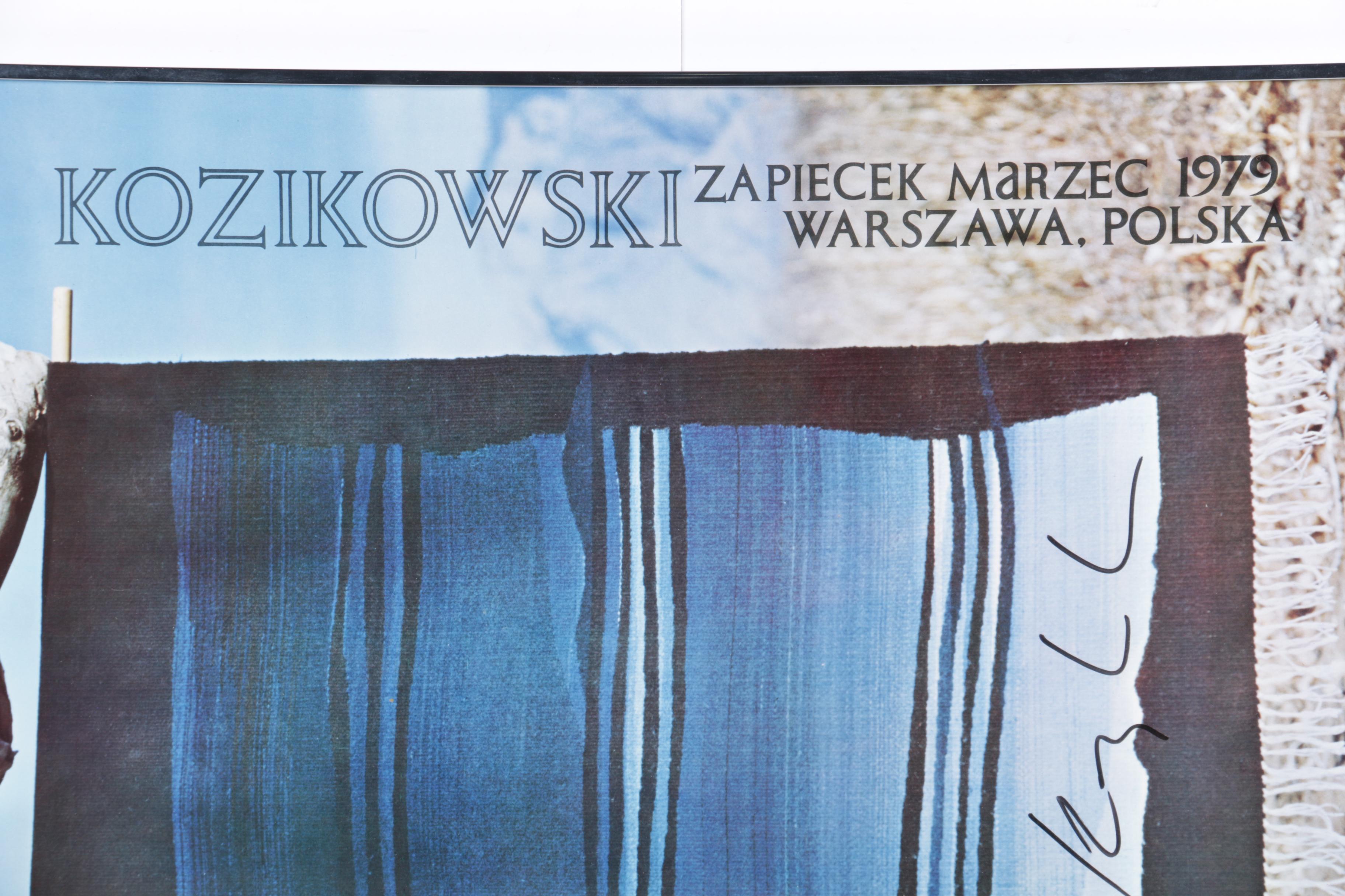 Janusz Kozikowski 1979 Polish Gallery Poster After "Ghost Rug #5"