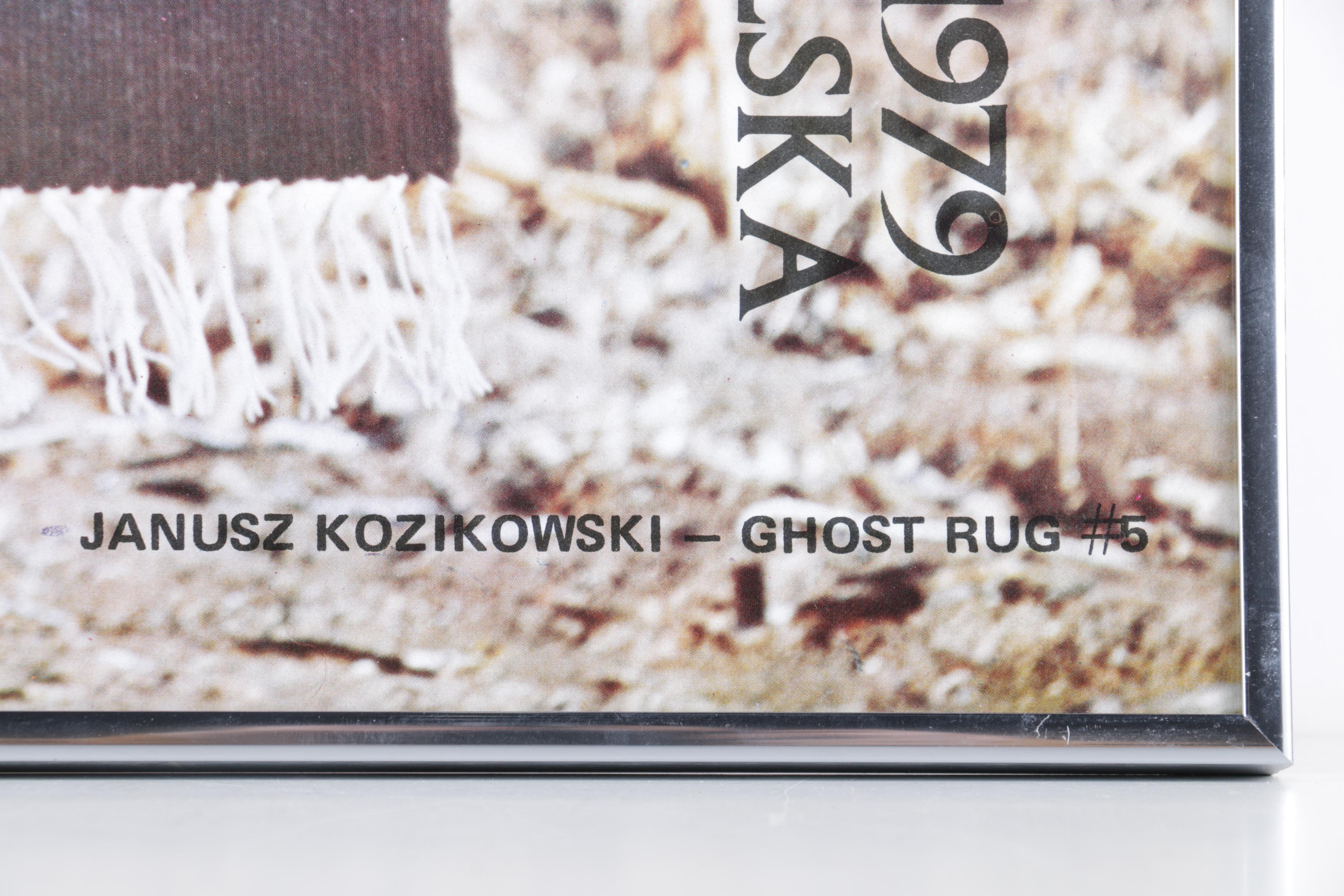 Janusz Kozikowski 1979 Polish Gallery Poster After "Ghost Rug #5"