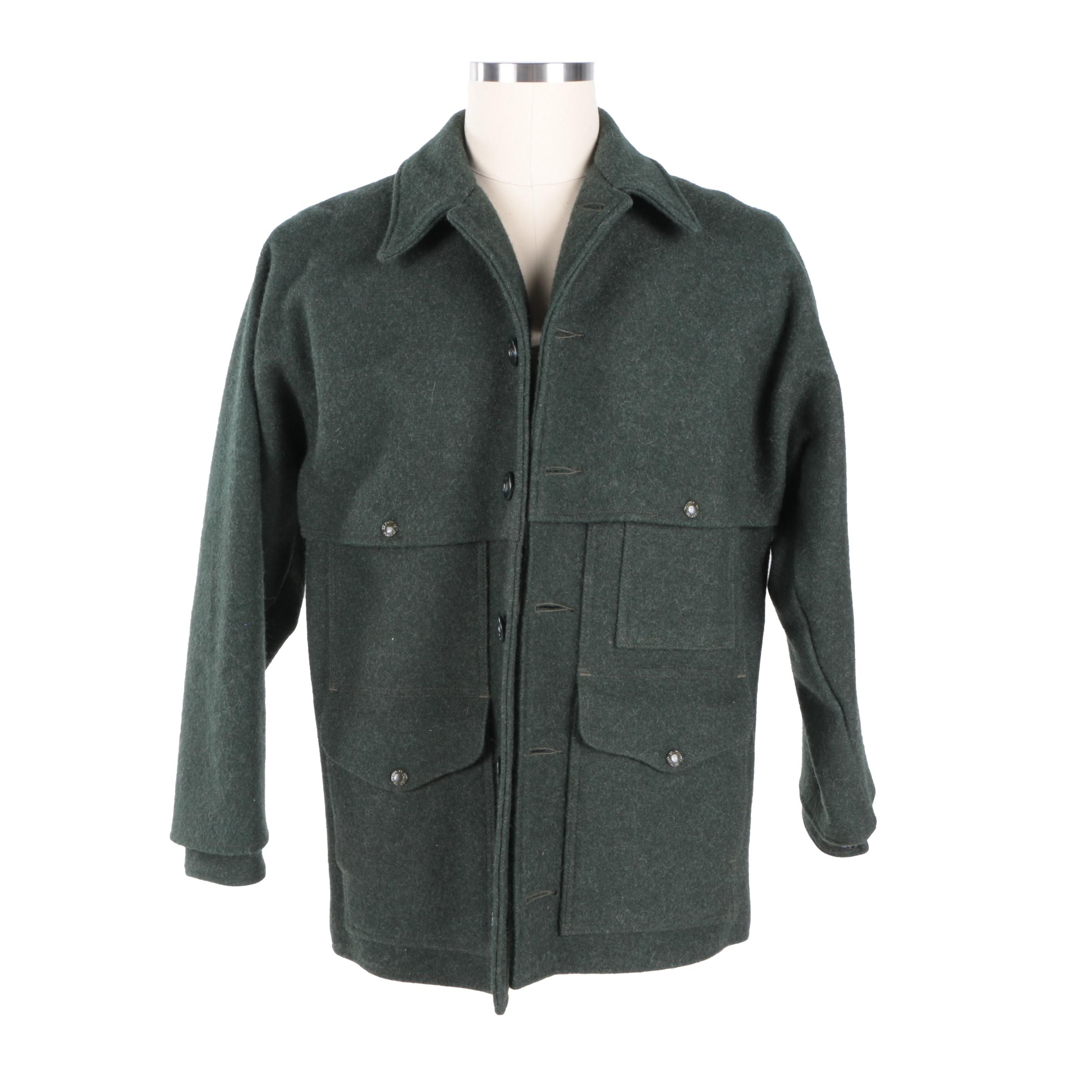 Men's Filson Forest Green Wool Jacket