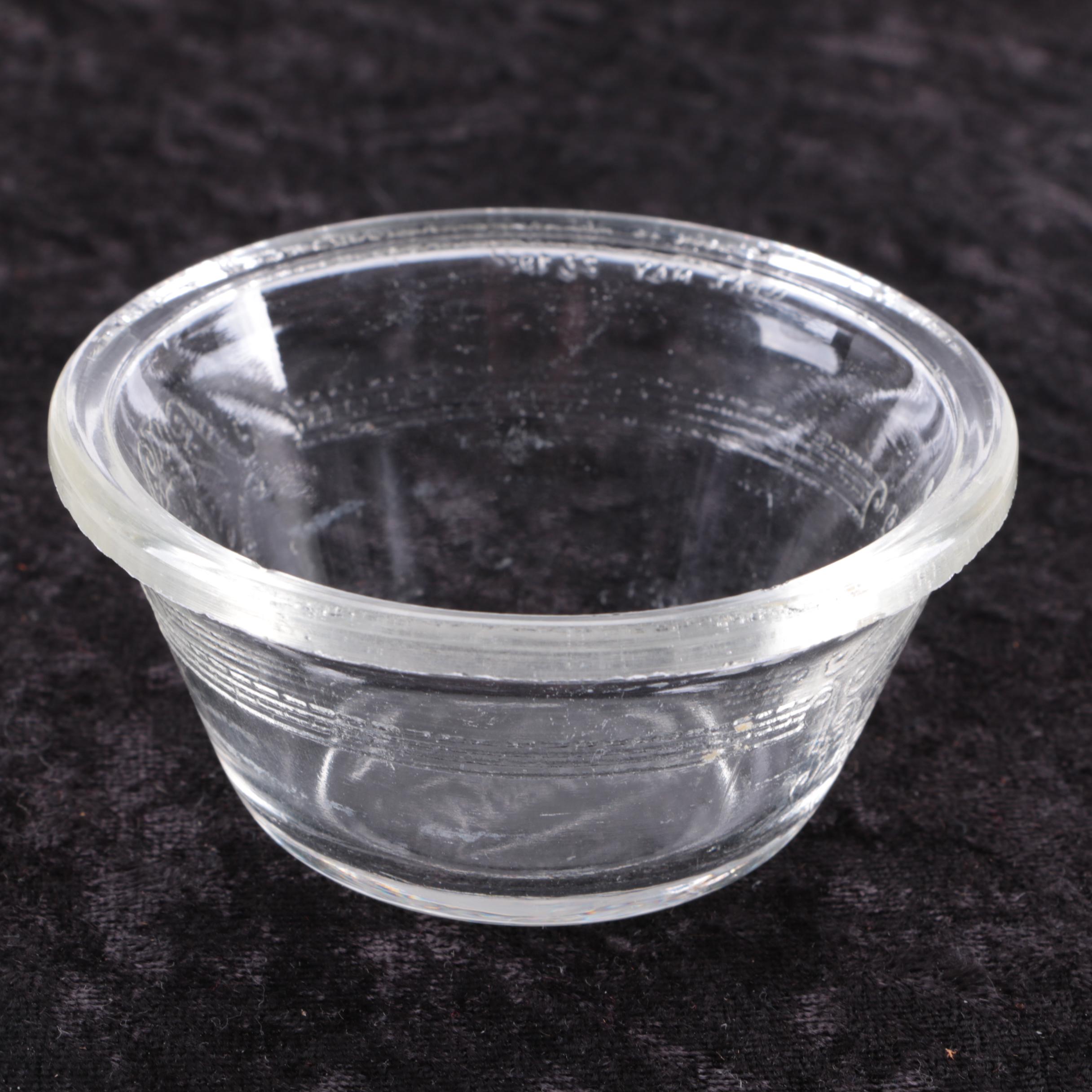 Vintage GlasBake Ovenware Custard Cups