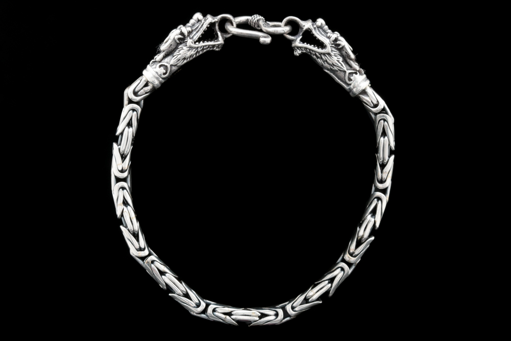 Sterling Silver Dragon Bracelet