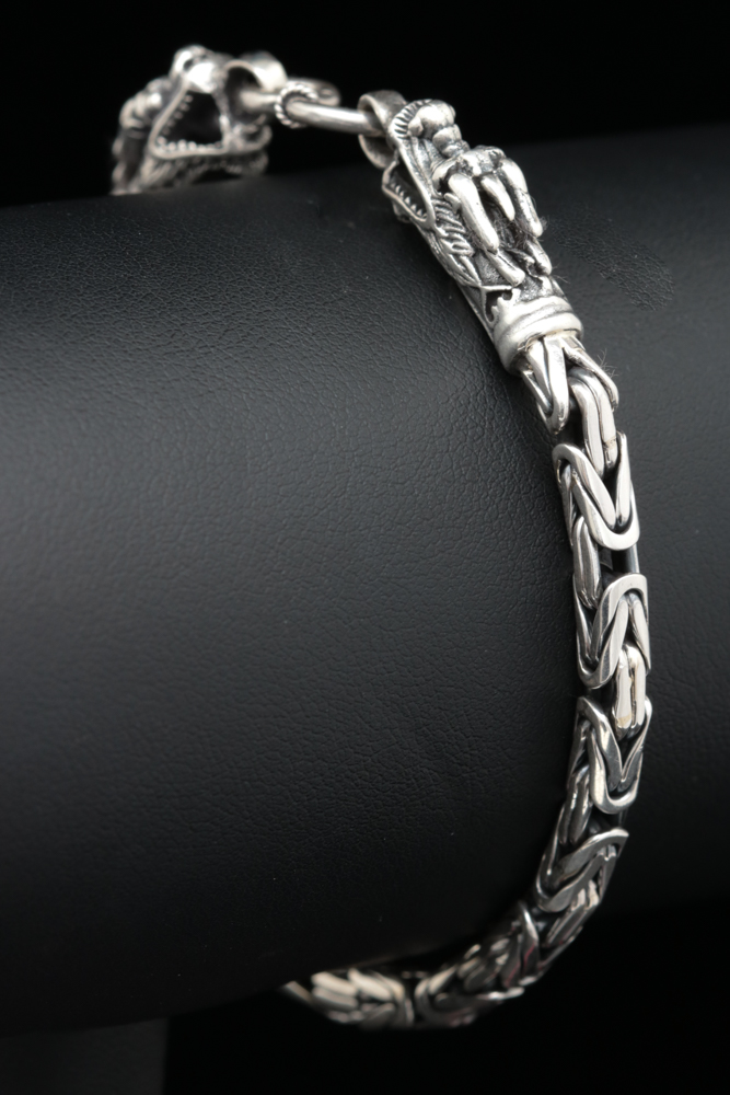 Sterling Silver Dragon Bracelet
