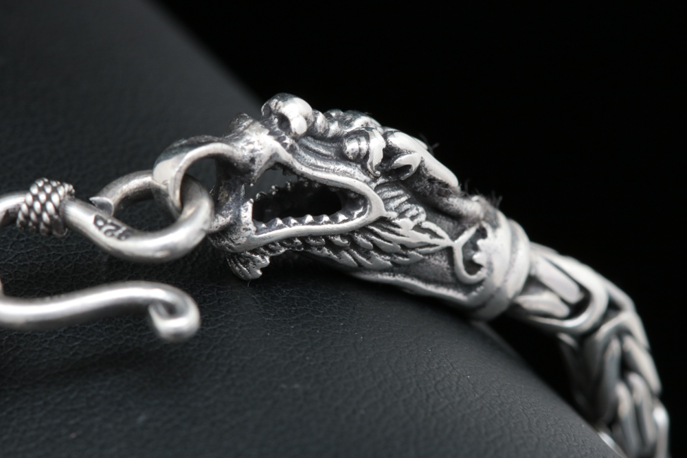 Sterling Silver Dragon Bracelet