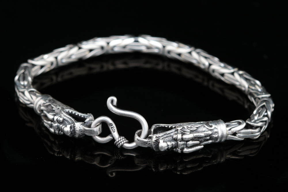 Sterling Silver Dragon Bracelet