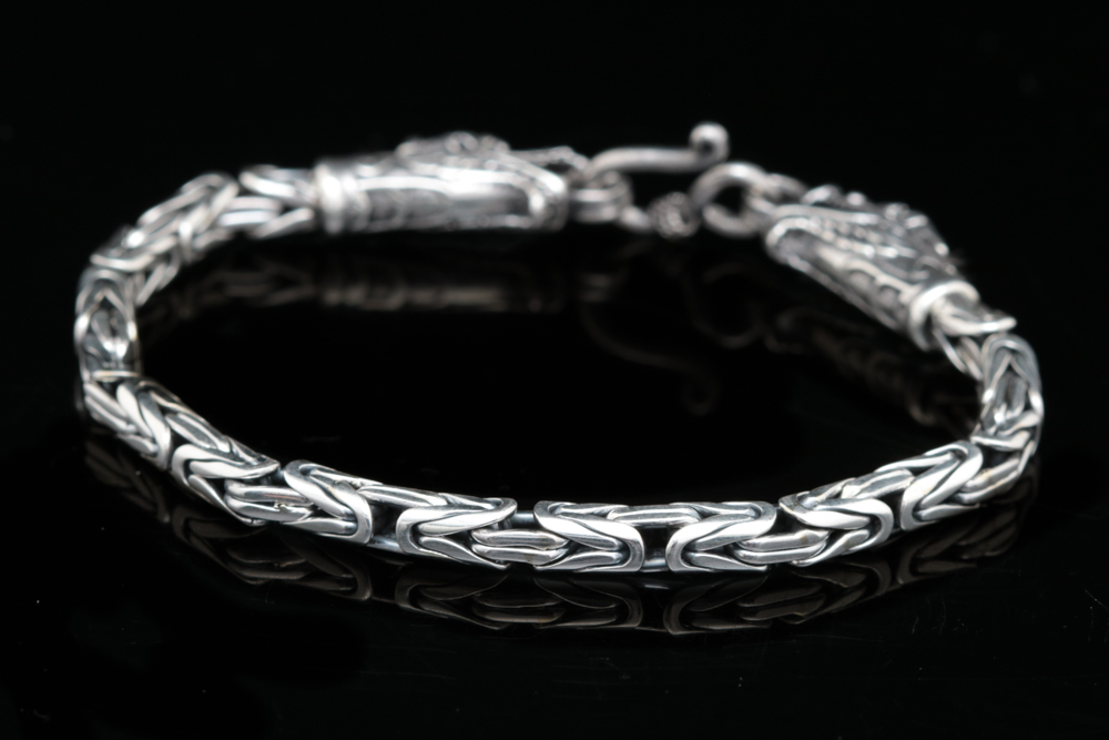Sterling Silver Dragon Bracelet