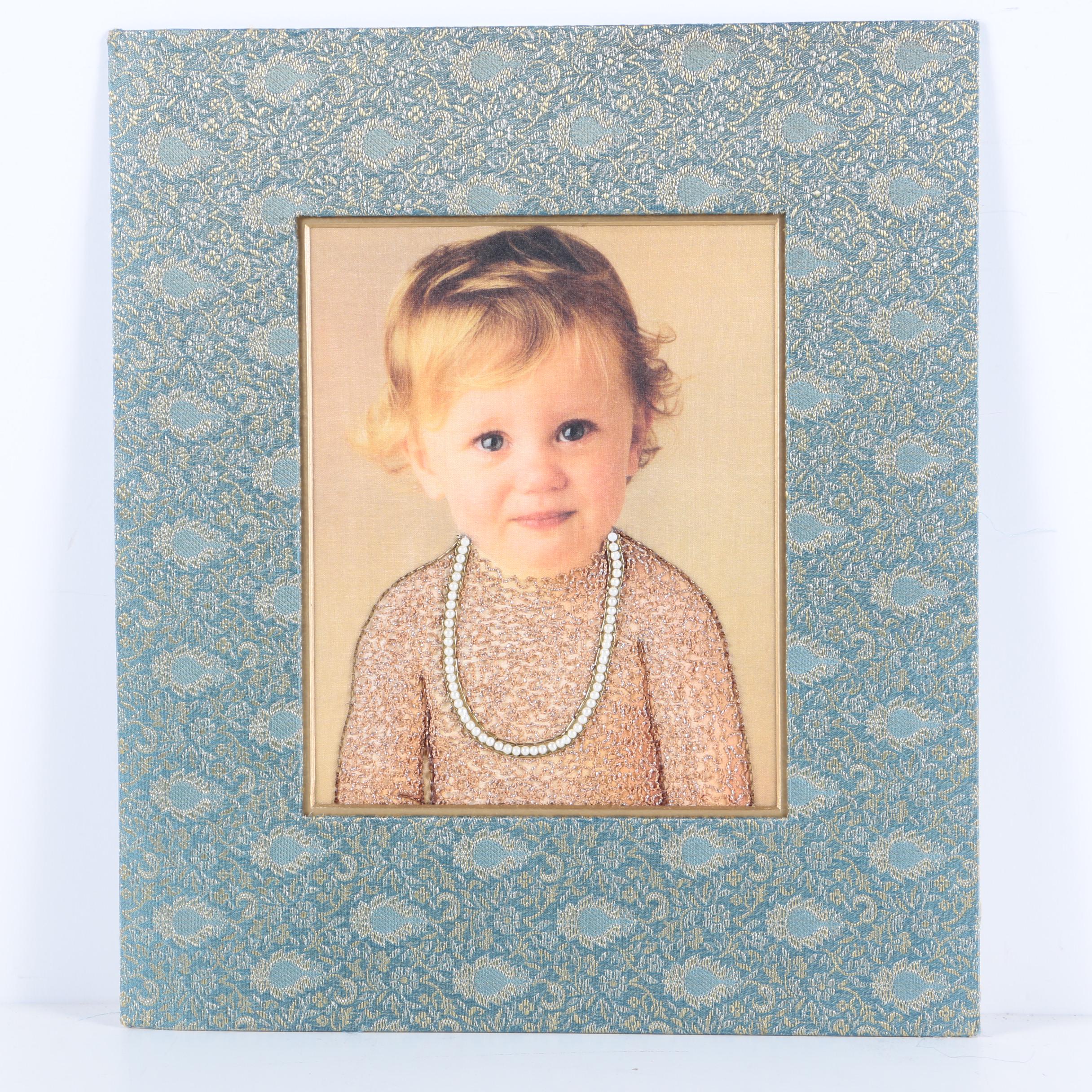 Beaded Embroidery Embellishments on Prints of Figures