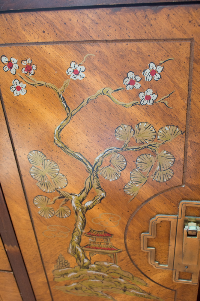 Chinoiserie Veneered Credenza
