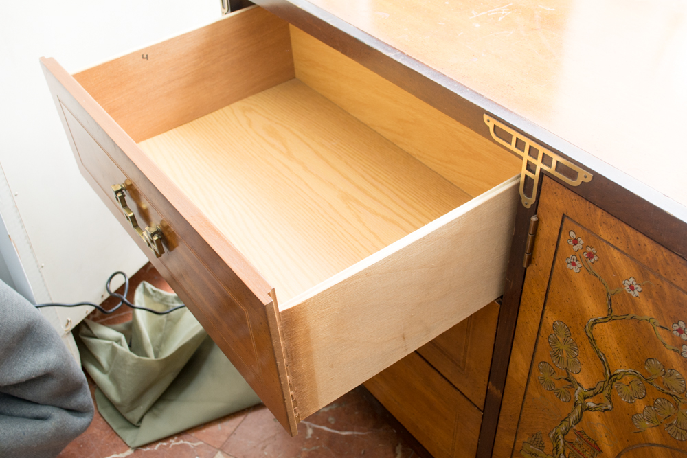 Chinoiserie Veneered Credenza