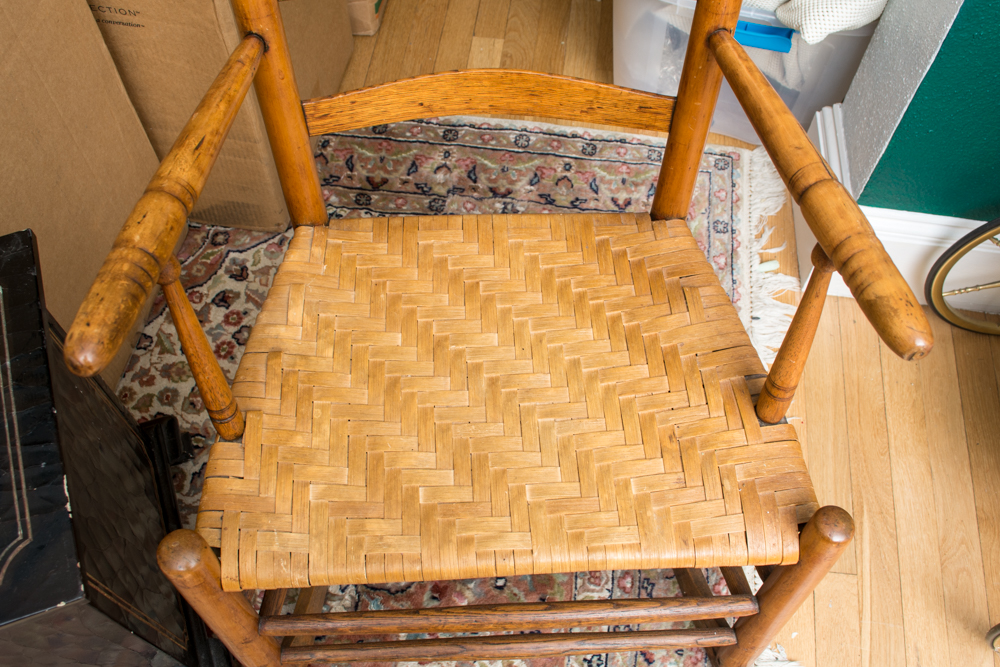 Oak Ladderback Rocking Chair