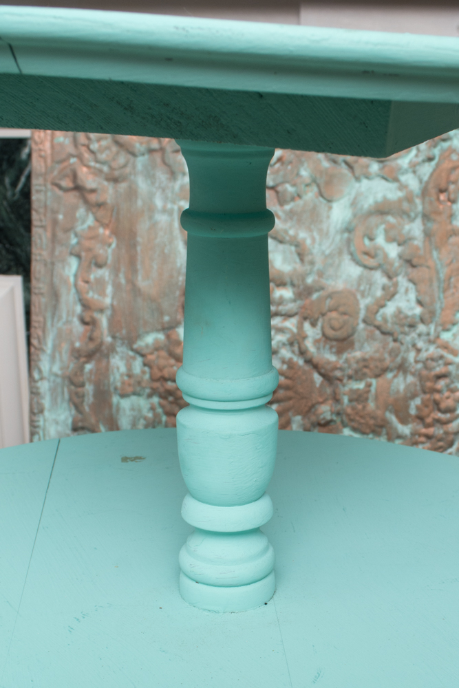 Painted Two-Tiered Dumbwaiter Table