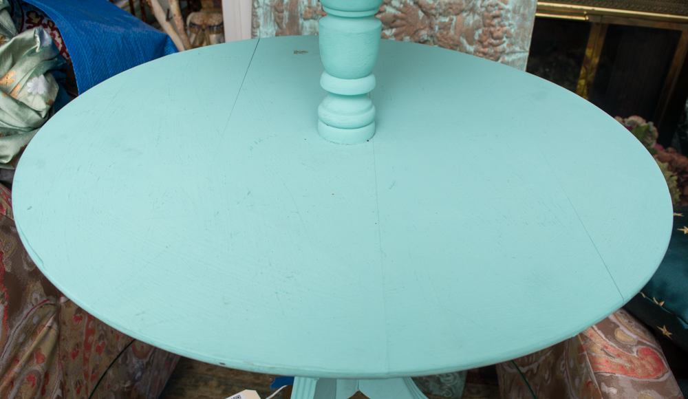 Painted Two-Tiered Dumbwaiter Table