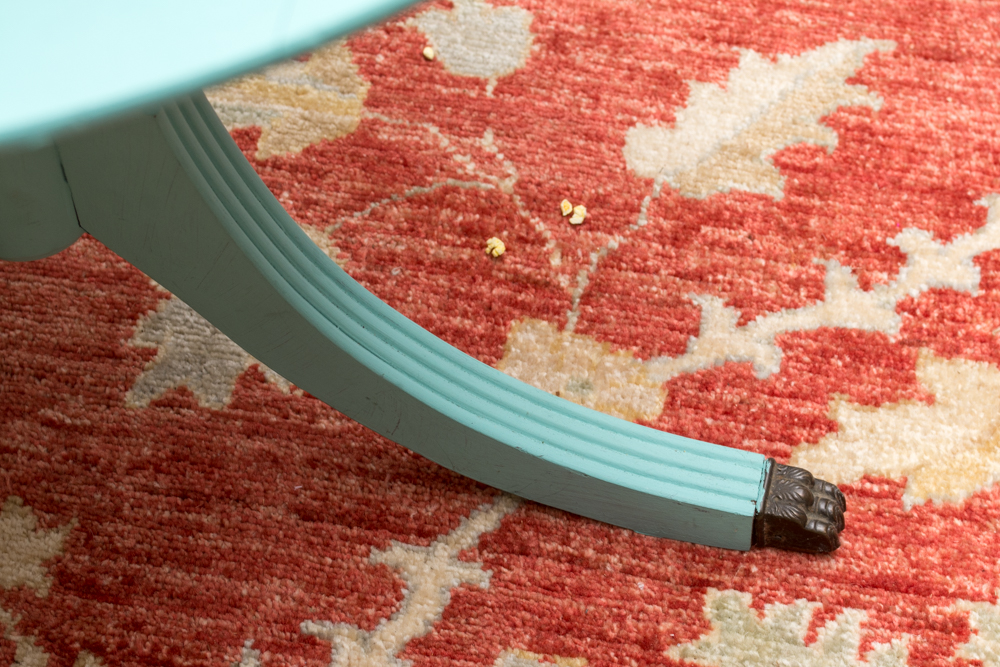 Painted Two-Tiered Dumbwaiter Table