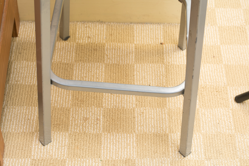 Three Industrial Style Metal Stools