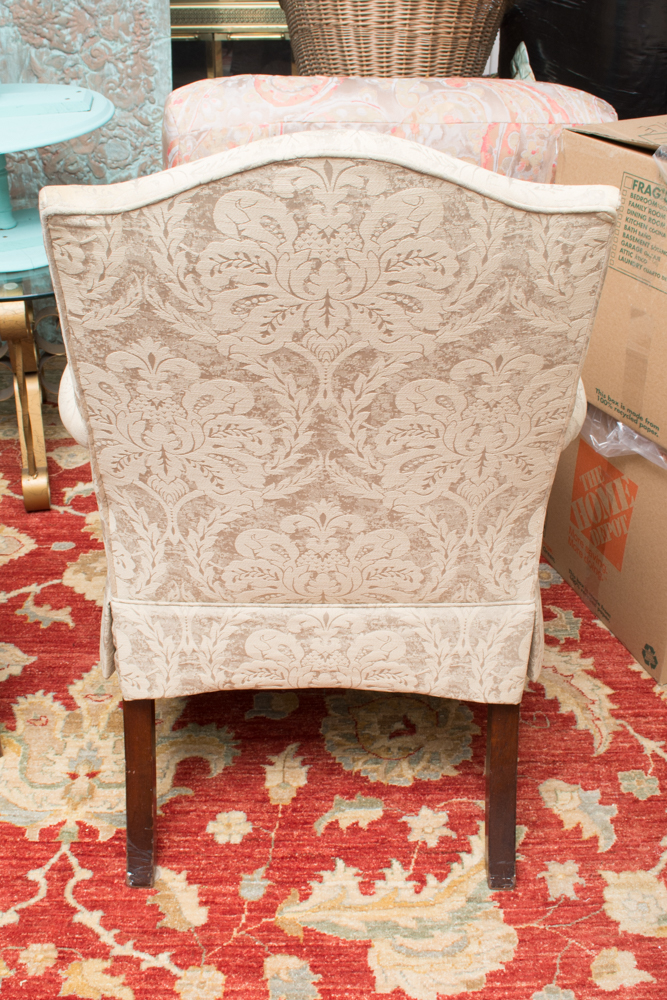Pair of George III Style Upholstered Armchairs